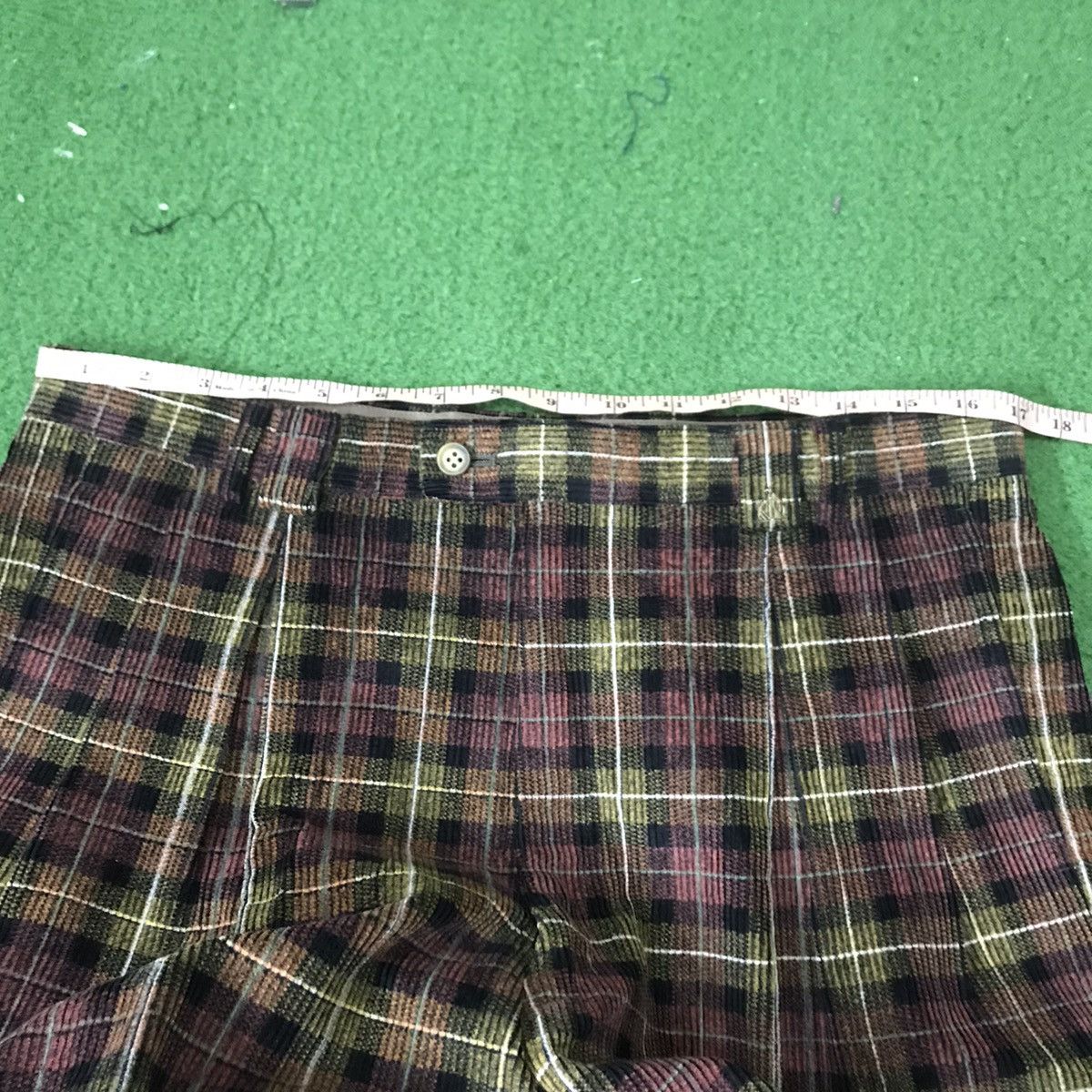 Lanvin Vintage Lanvin Checked Corduroy Pants Size US 33 - 15 Thumbnail