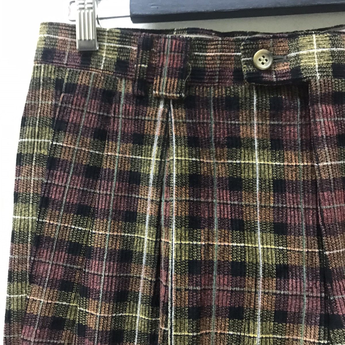 Lanvin Vintage Lanvin Checked Corduroy Pants Size US 33 - 4 Thumbnail