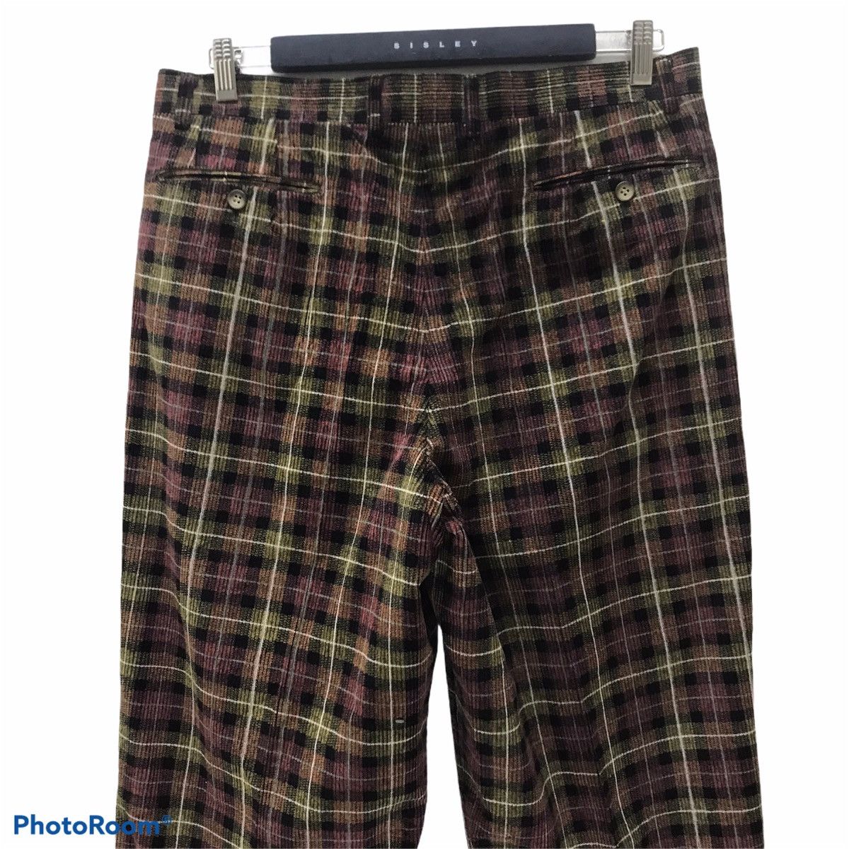 Lanvin Vintage Lanvin Checked Corduroy Pants Size US 33 - 8 Thumbnail