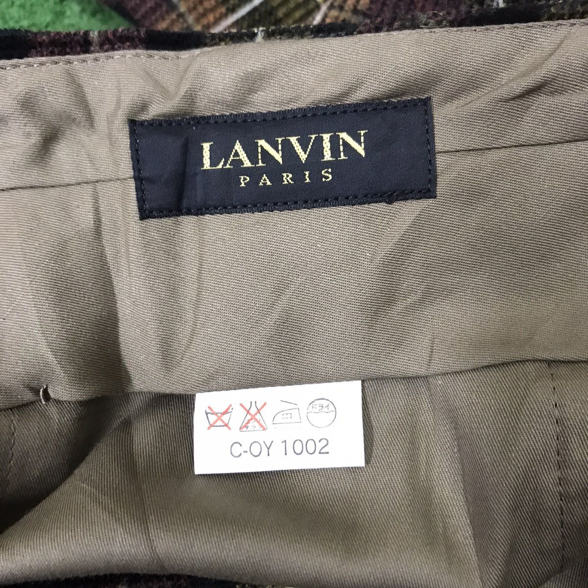 Lanvin Vintage Lanvin Checked Corduroy Pants Size US 33 - 16 Thumbnail