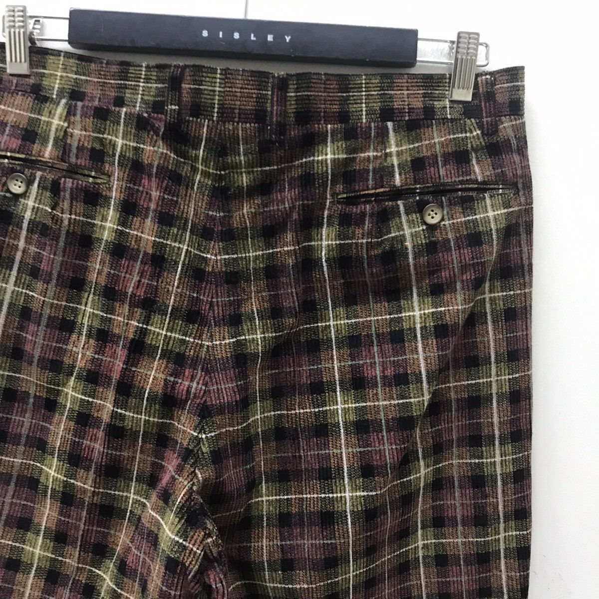 Lanvin Vintage Lanvin Checked Corduroy Pants Size US 33 - 10 Thumbnail
