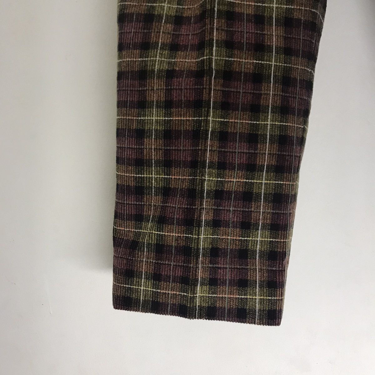 Lanvin Vintage Lanvin Checked Corduroy Pants Size US 33 - 6 Thumbnail