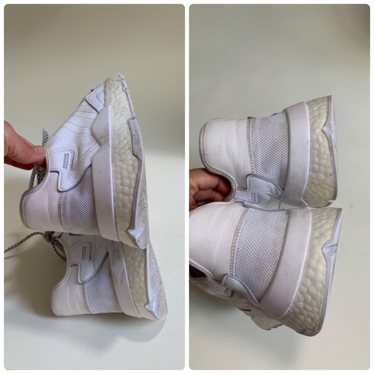 Adidas Nite Jogger Triple White 2018 Size US 14 / EU 47 - 9 Thumbnail