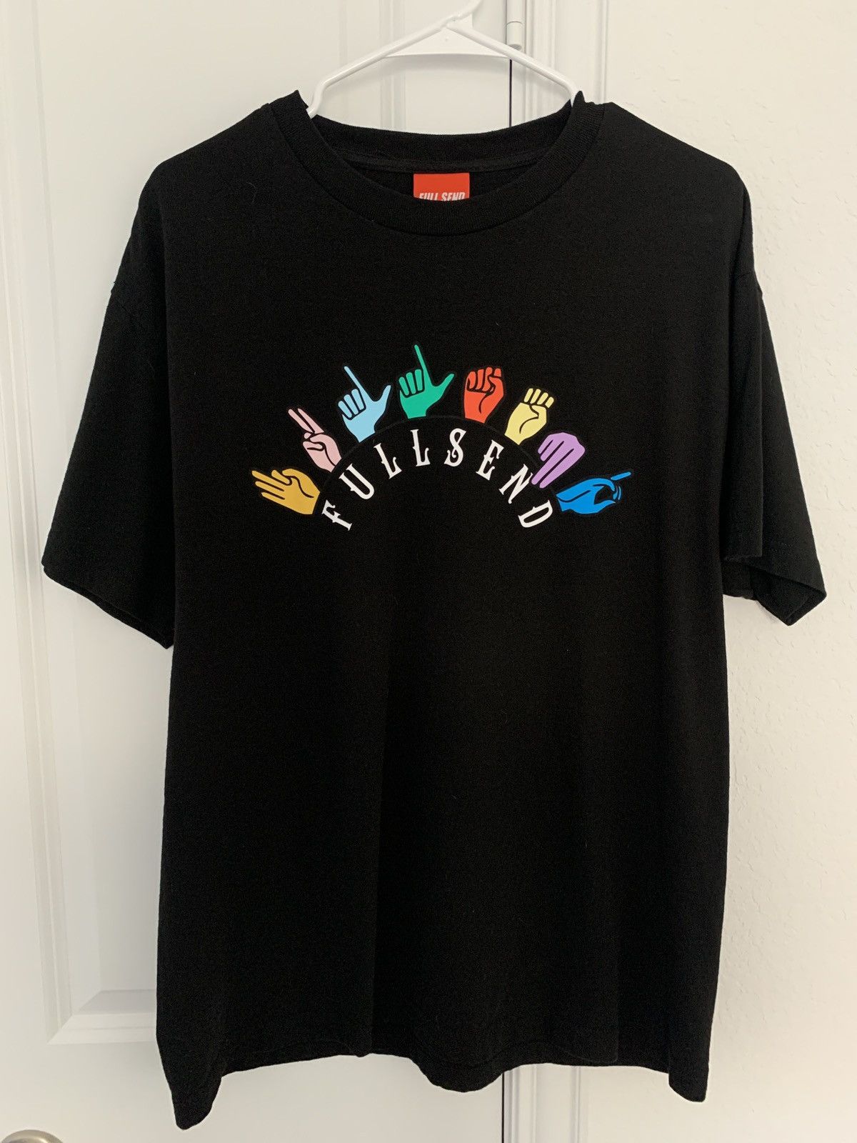 Vintage Full send sign language tee | Grailed