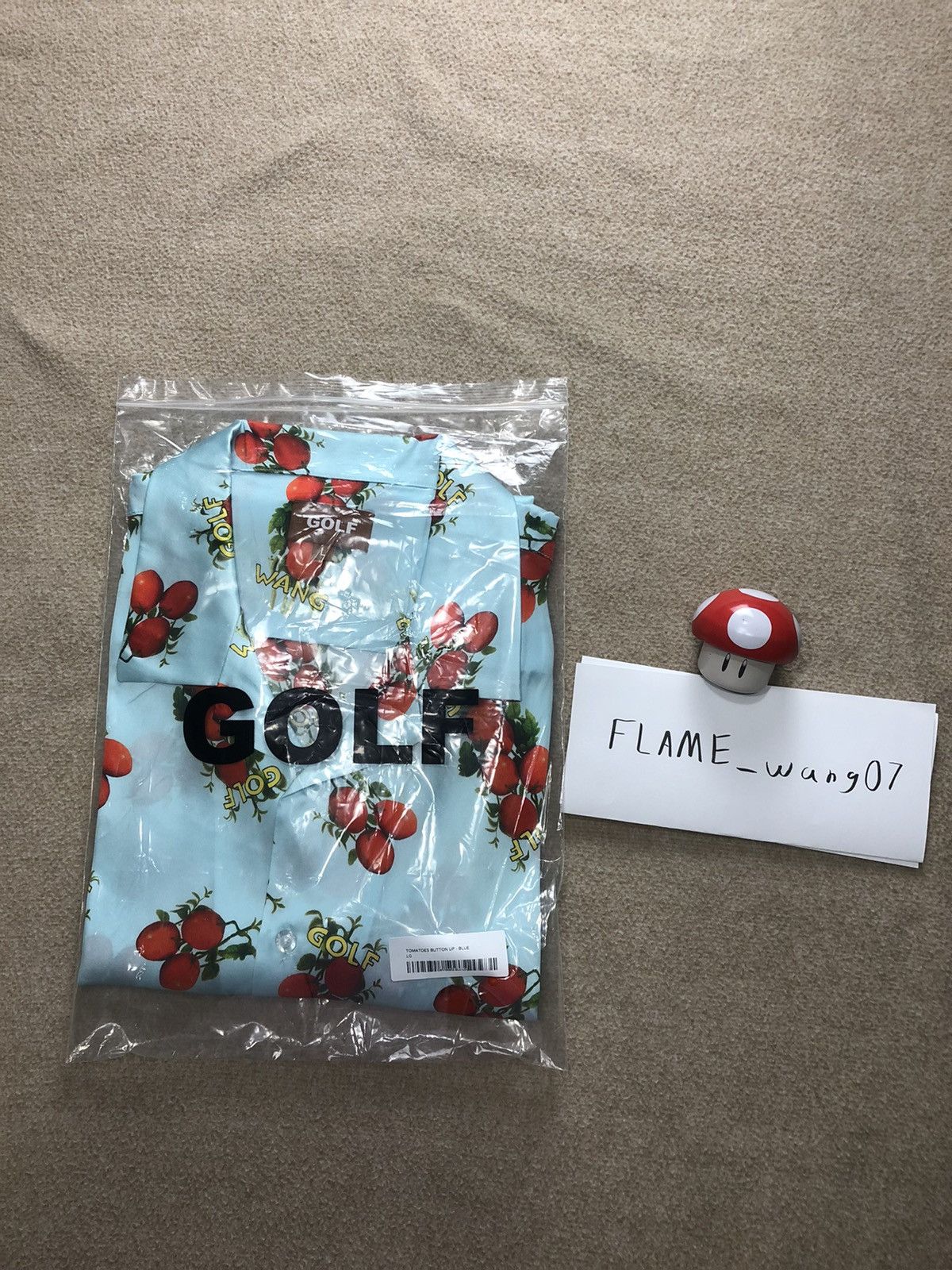 Golf Wang outlet Silk Tomato Button Up