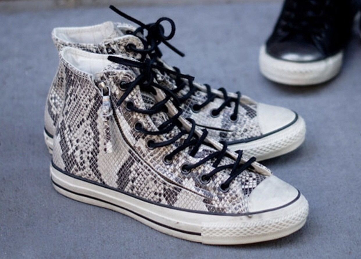 Converse John Varvatos All Star Double Zip Snake Skin Grailed