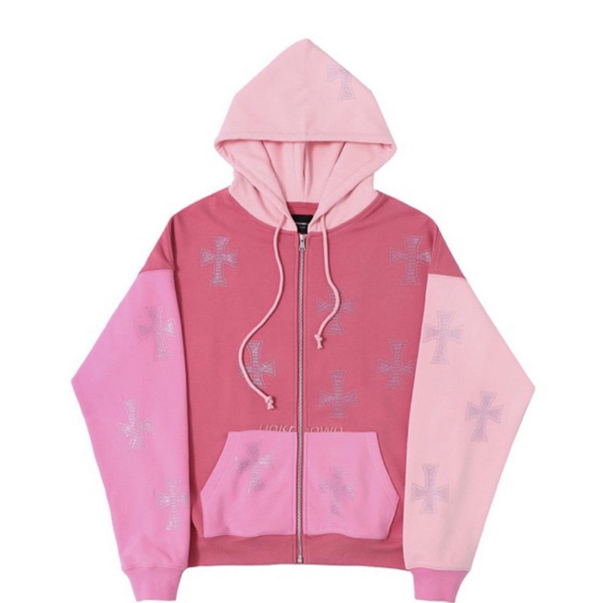 Unknown London Unknown London Pink Rhinestone Hoodie | Grailed