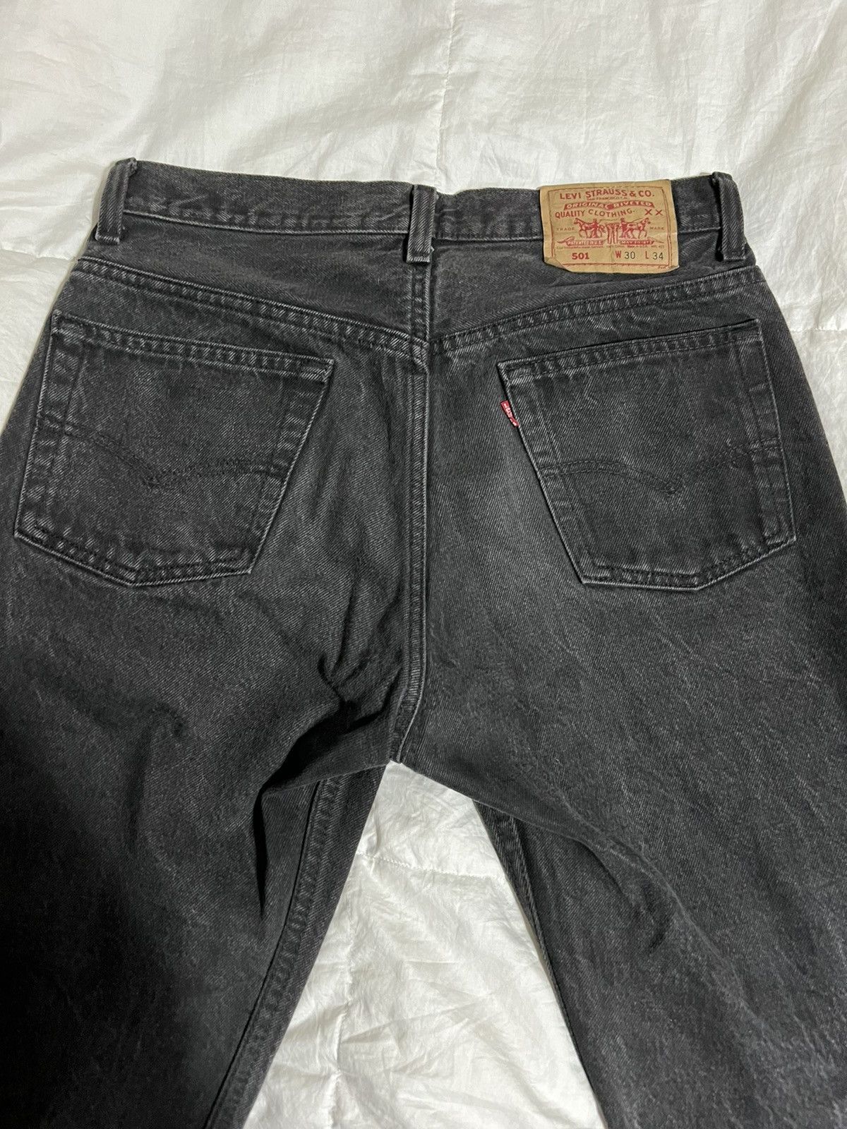 Levi's Vintage Distressed Levis 501 Black 30 Size US 30 / EU 46 - 4 Thumbnail