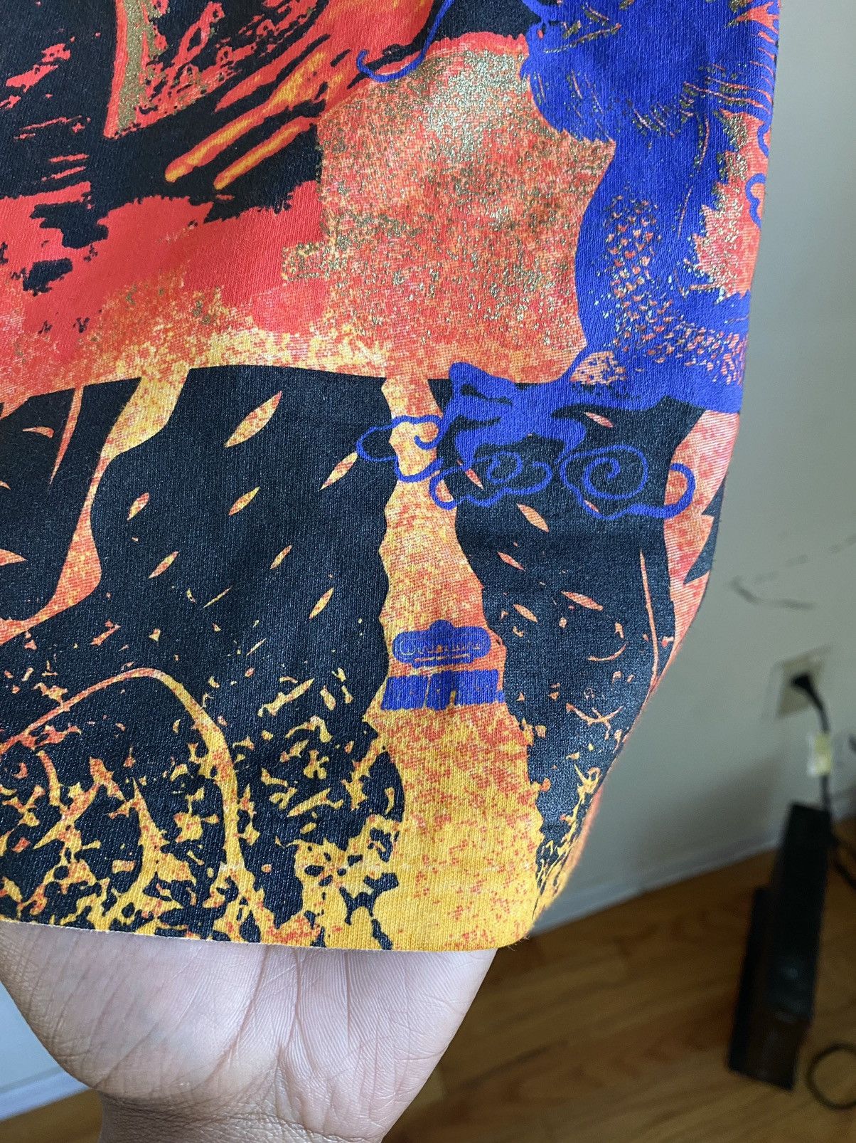 Band Tees × Jimi Hendrix × Vintage Vintage 90s Jimi Hendrix All Over Print Tee Size US XL / EU 56 / 4 - 4 Thumbnail