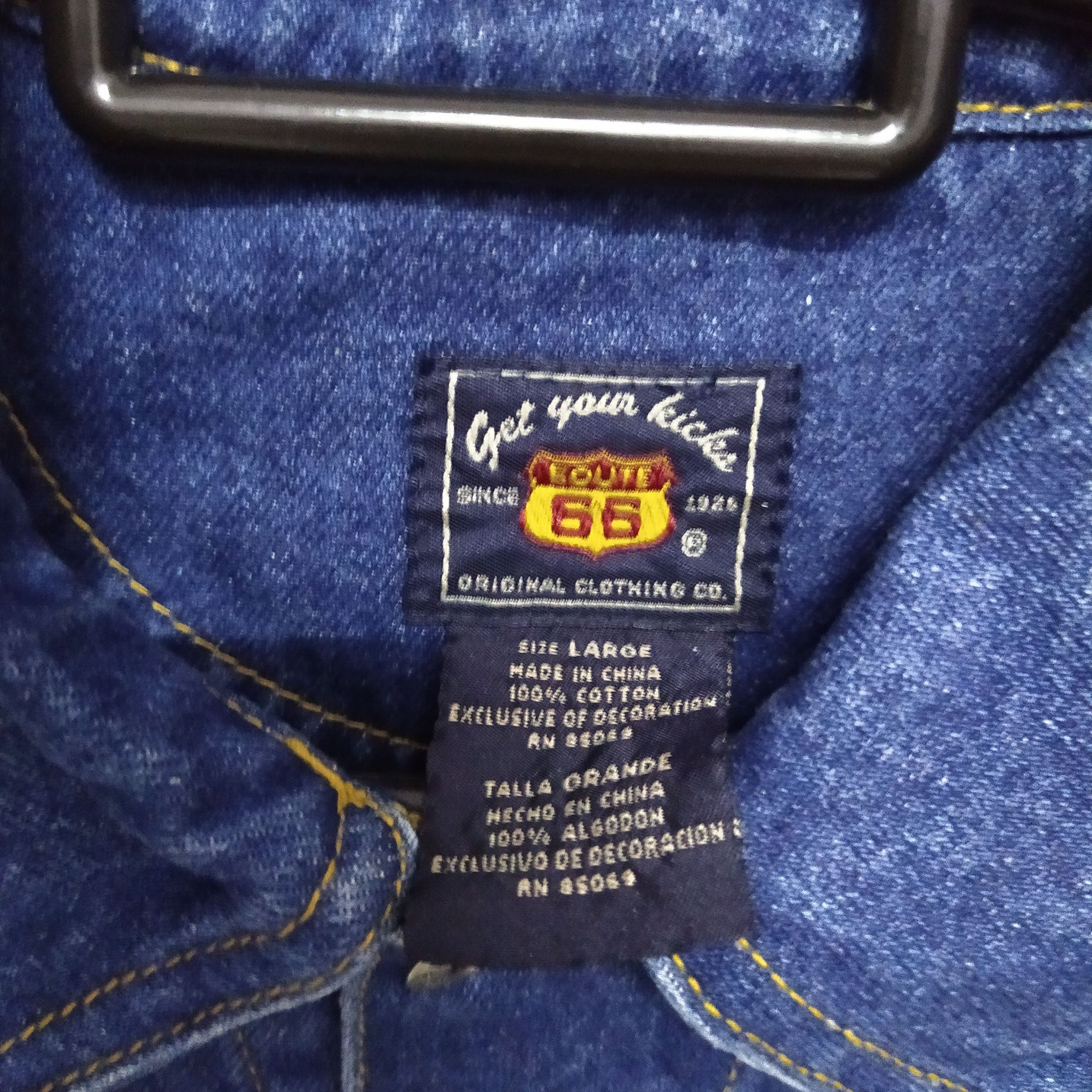 Route 66 × Vintage VTG ROUTE 66 OMBRE DENIM JACKET (D182) Size US M / EU 48-50 / 2 - 4 Thumbnail