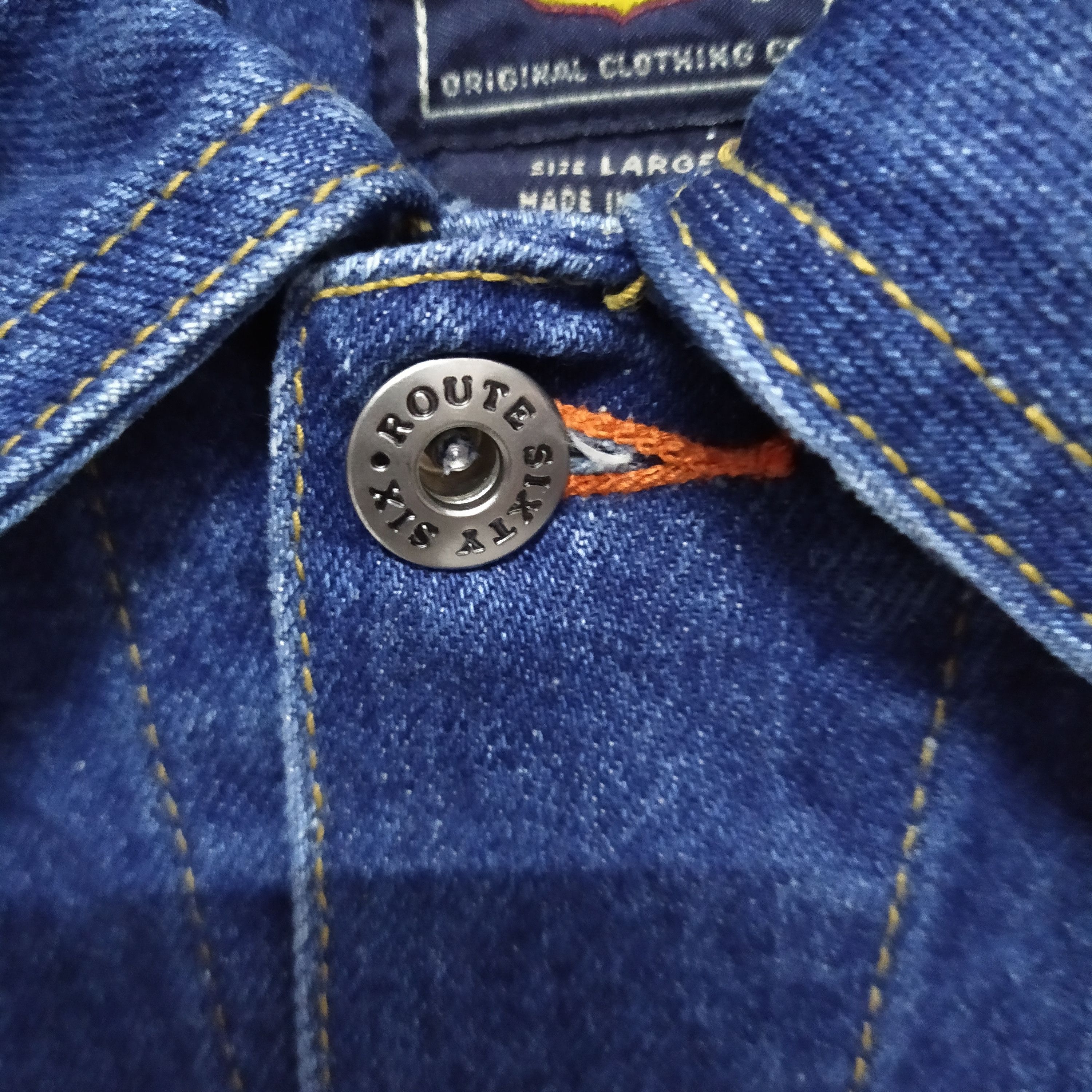 Route 66 × Vintage VTG ROUTE 66 OMBRE DENIM JACKET (D182) Size US M / EU 48-50 / 2 - 3 Thumbnail