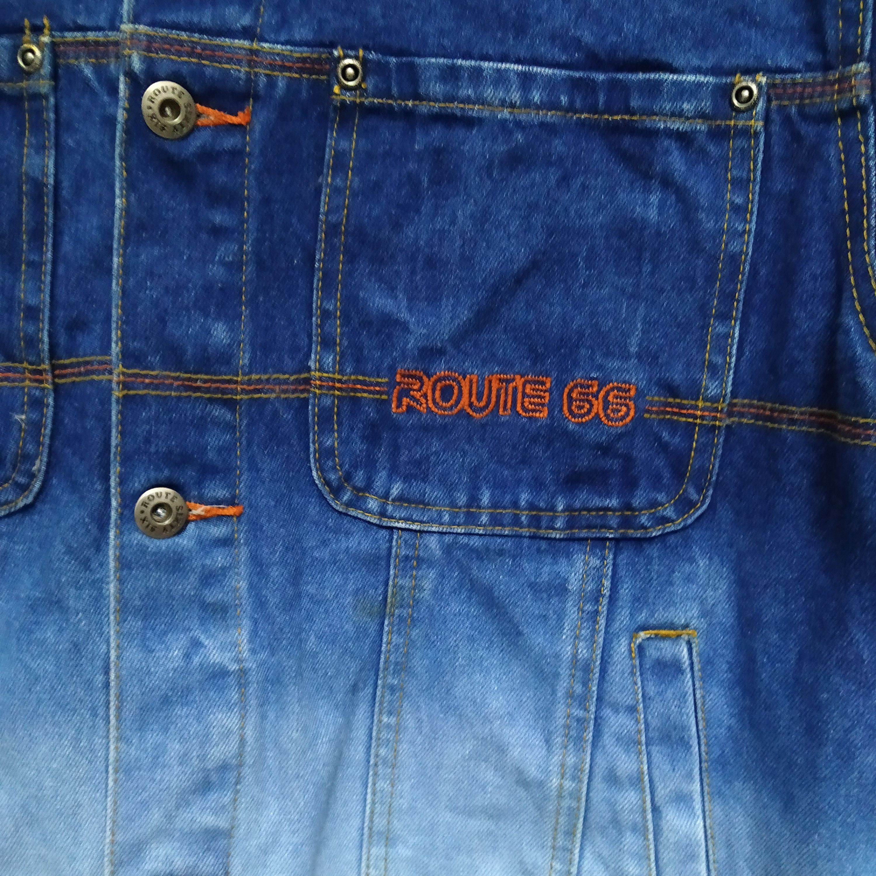Route 66 × Vintage VTG ROUTE 66 OMBRE DENIM JACKET (D182) Size US M / EU 48-50 / 2 - 2 Thumbnail