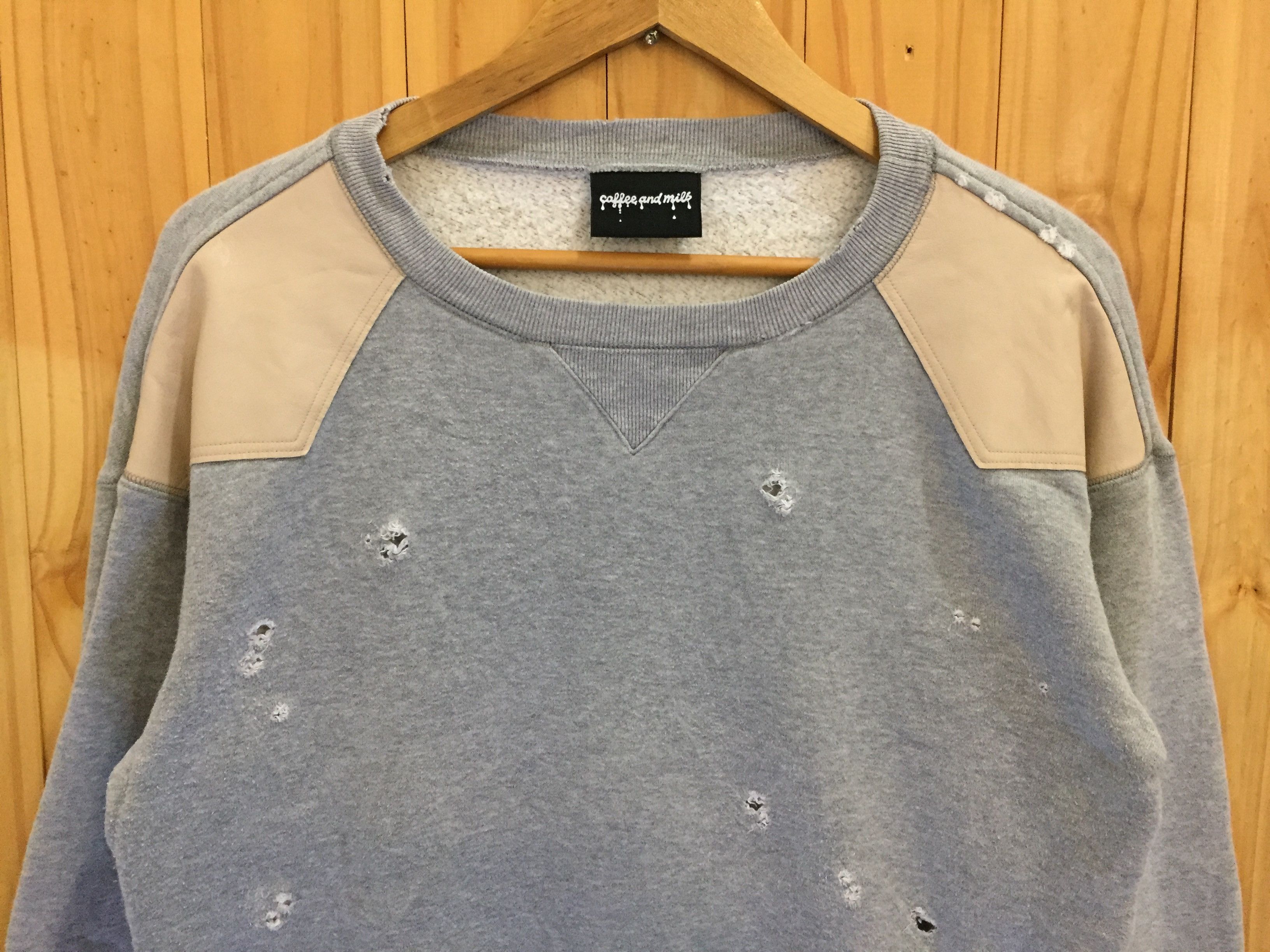 Beams Plus AW2010 Beams coffee and milk distressed leather trim Size US M / EU 48-50 / 2 - 4 Thumbnail