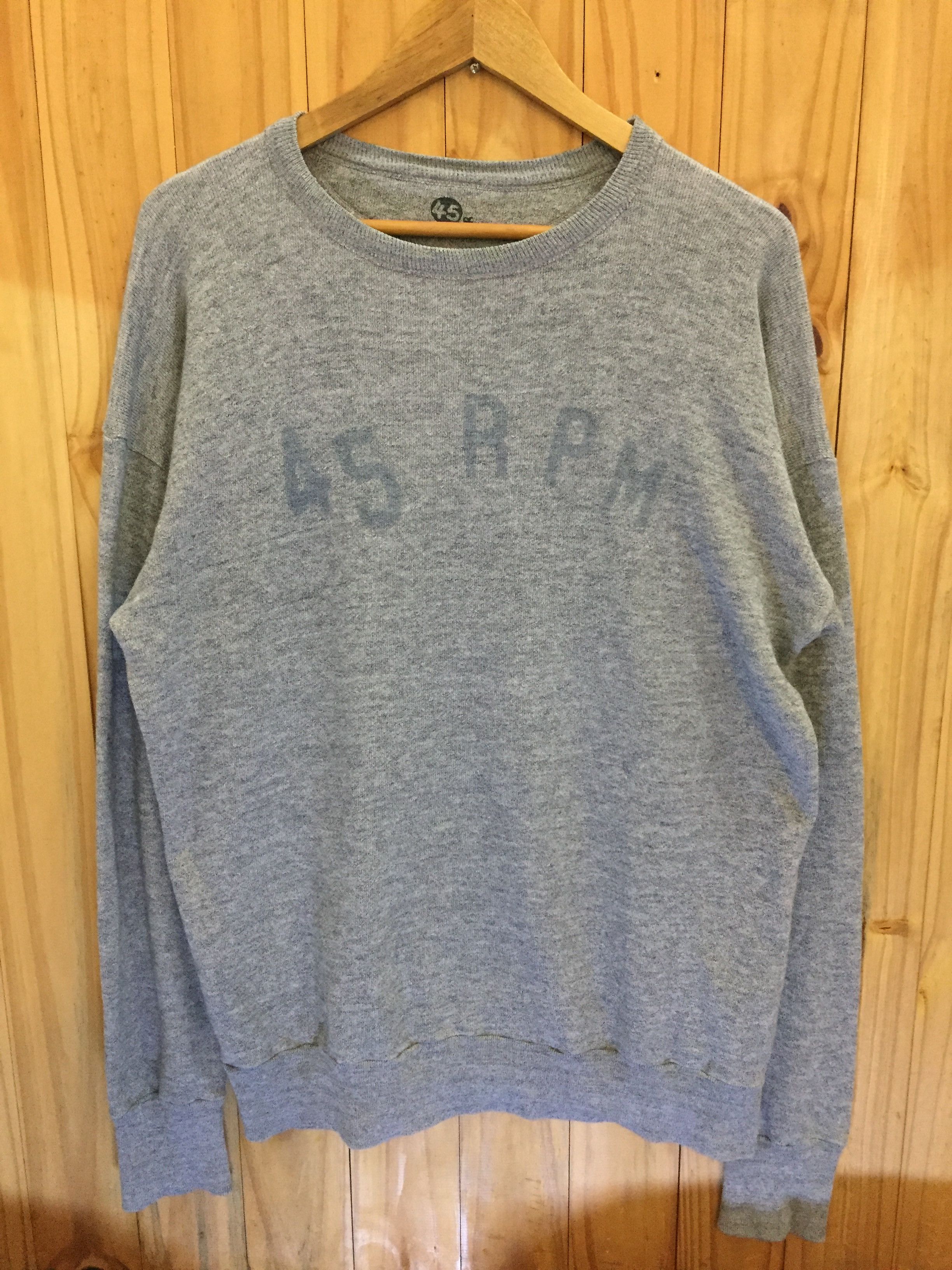 45rpm 45rpm logo sweater Size US XL / EU 56 / 4 - 3 Thumbnail