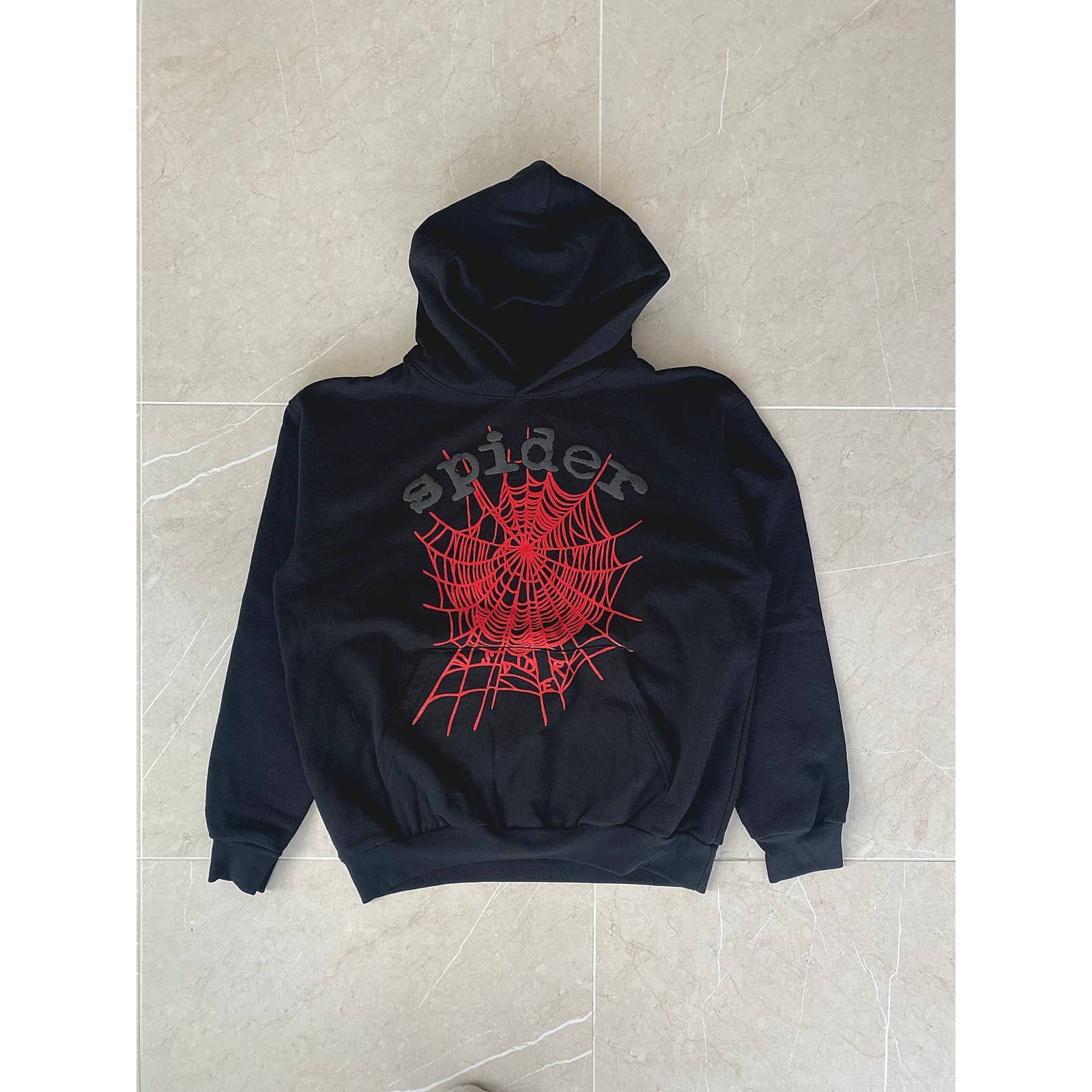 Sp5der Worldwide x Young Thug Maroon Hoodie (S) buy