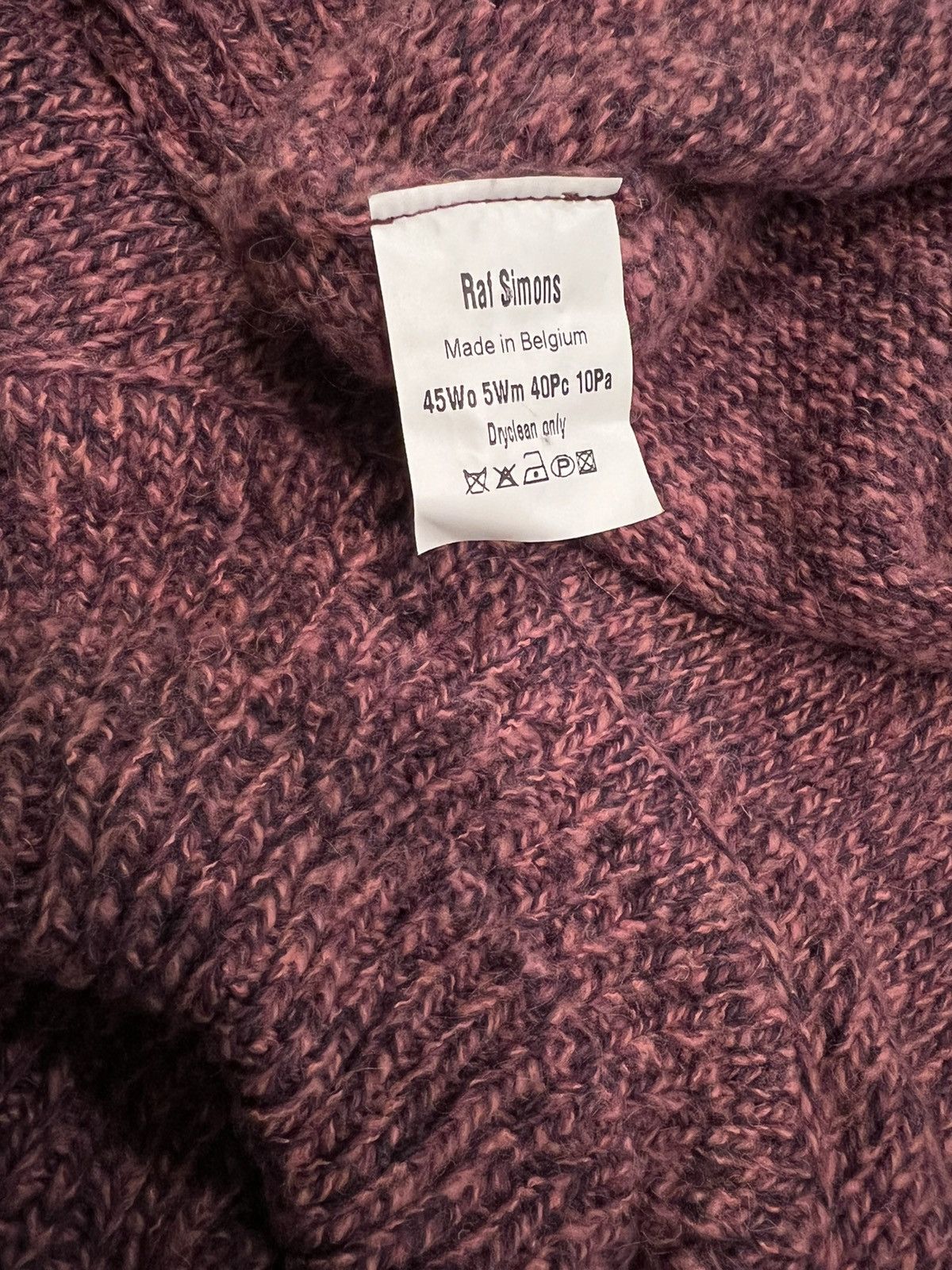 Raf Simons Raf Simons AW04 Waves Wool Mohair Turtleneck Sweater Size US M / EU 48-50 / 2 - 3 Thumbnail