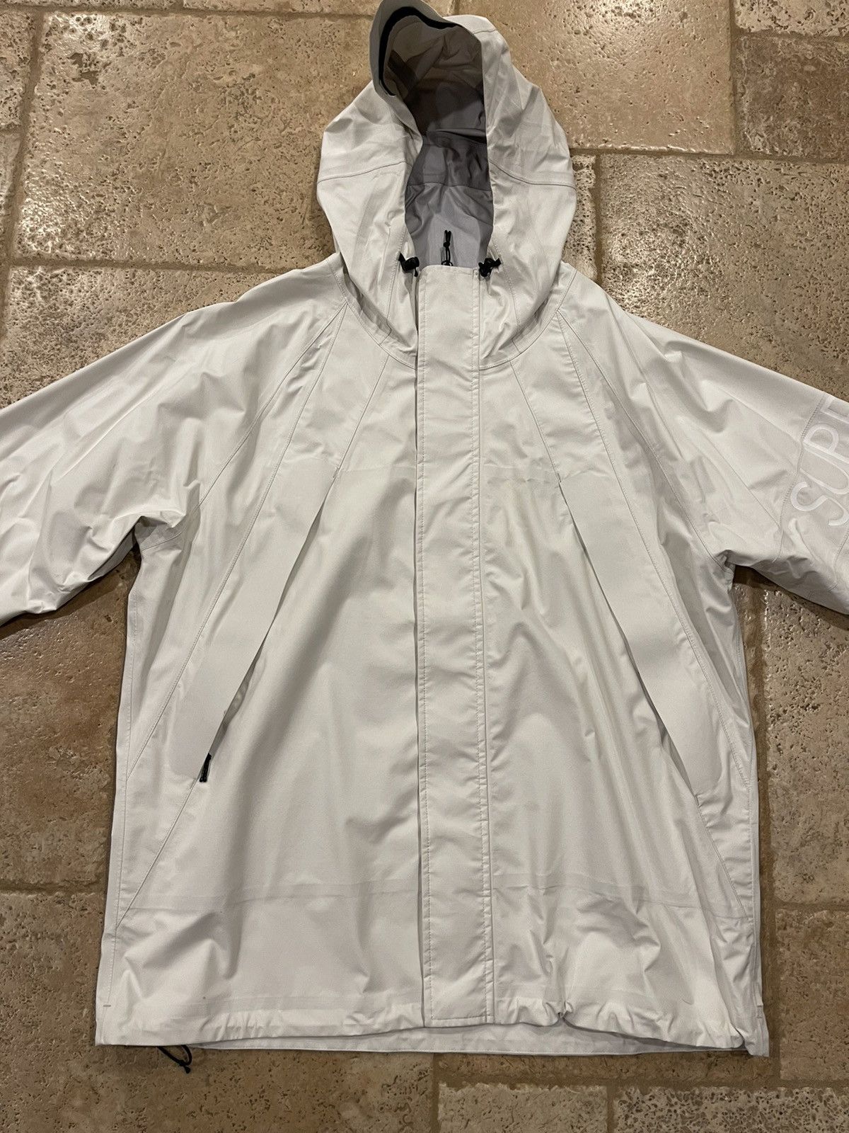 Supreme Supreme SS16 Apex Taped Seam White Jacket Size US L / EU 52-54 / 3 - 6 Thumbnail