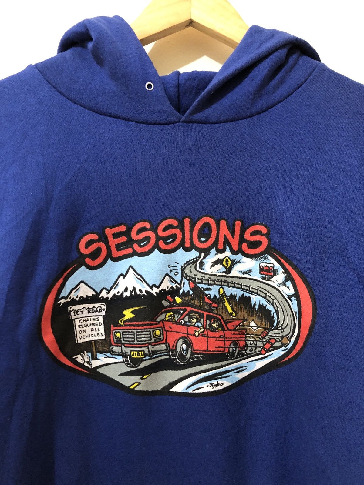 Sessions × Vintage Vintage Sessions Hoodie Size US XL / EU 56 / 4 - 2 Thumbnail