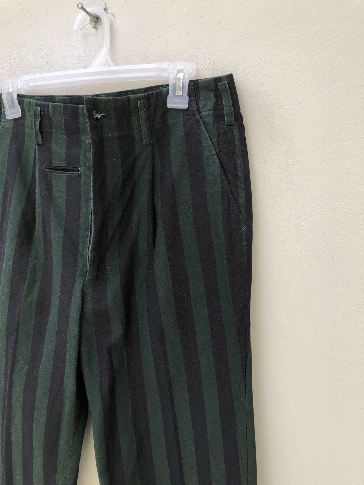 Michiko Koshino Vintage 90s Michiko Koshino Japan Border Stripe Trouser Pant Size US 30 / EU 46 - 12 Thumbnail