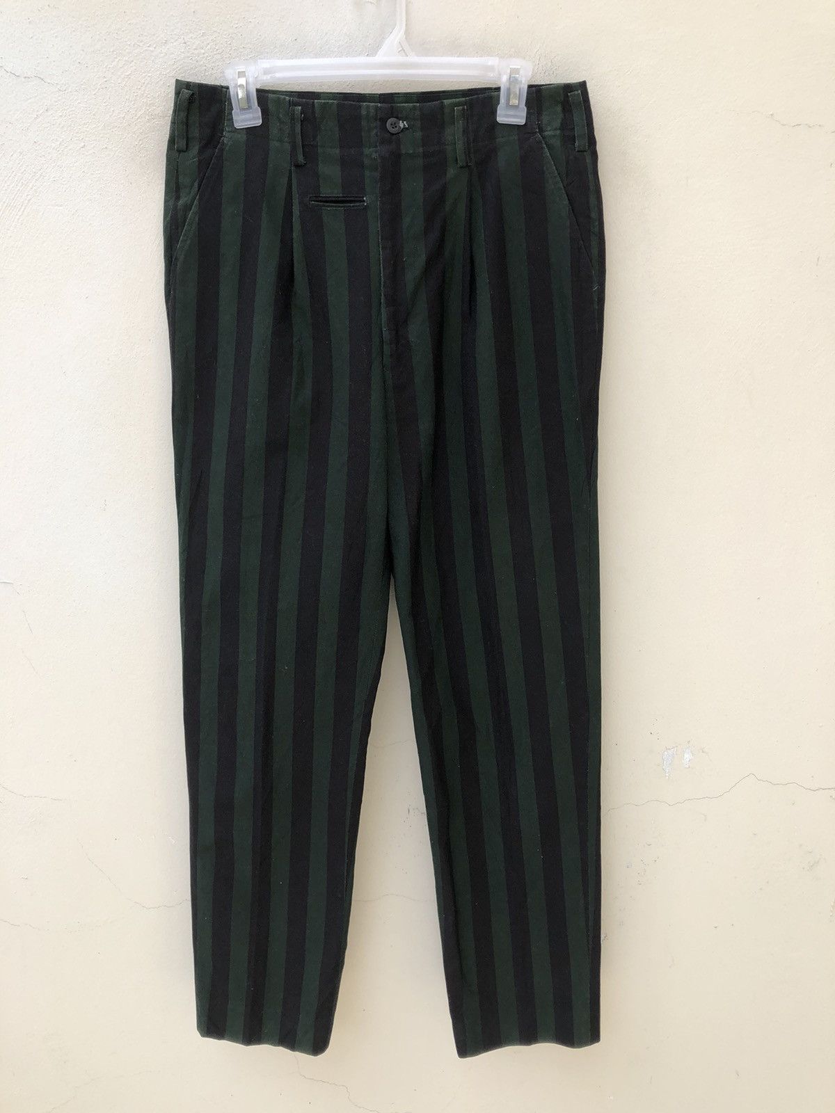 Michiko Koshino Vintage 90s Michiko Koshino Japan Border Stripe Trouser Pant Size US 30 / EU 46 - 6 Thumbnail