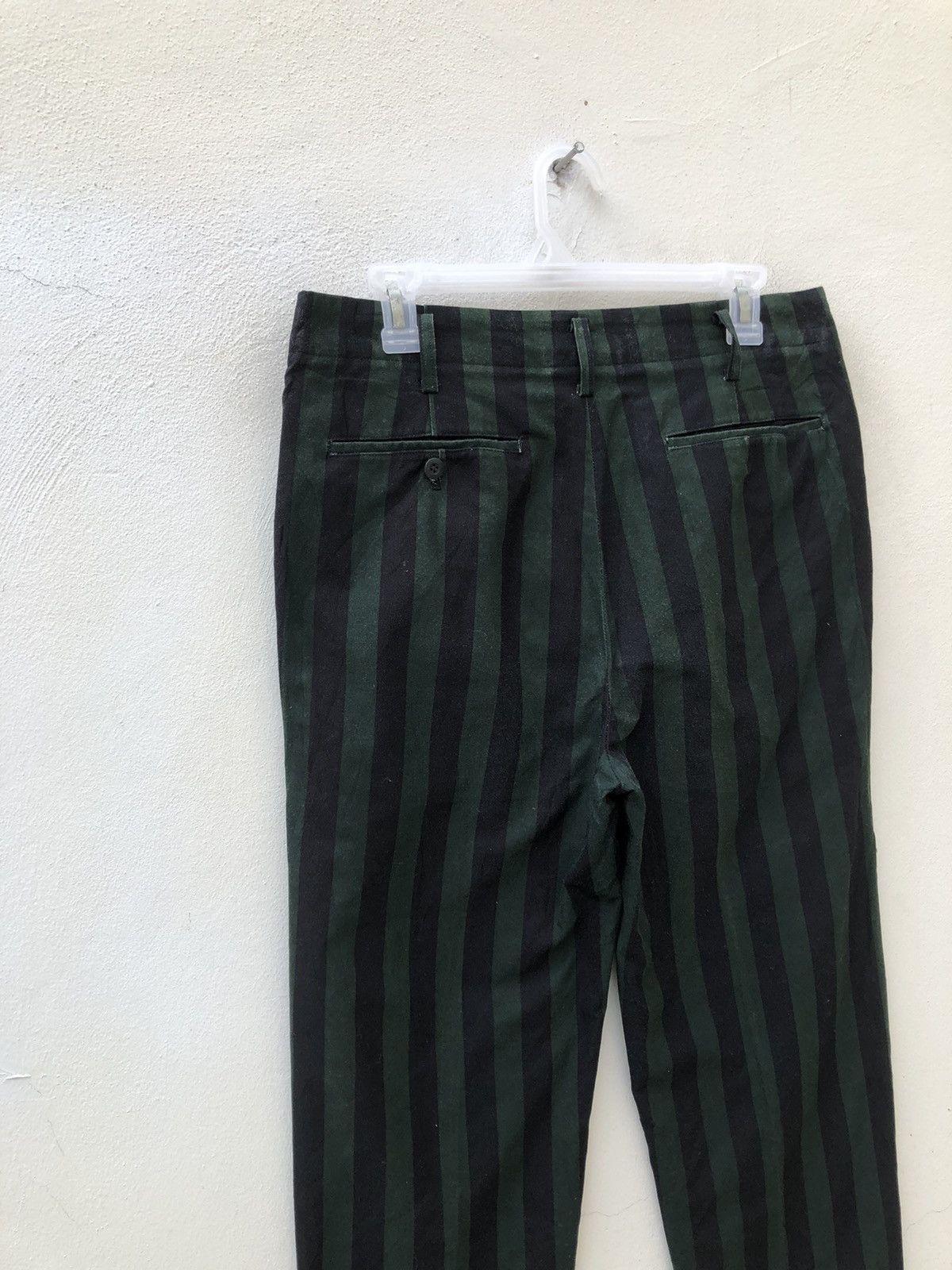 Michiko Koshino Vintage 90s Michiko Koshino Japan Border Stripe Trouser Pant Size US 30 / EU 46 - 17 Thumbnail