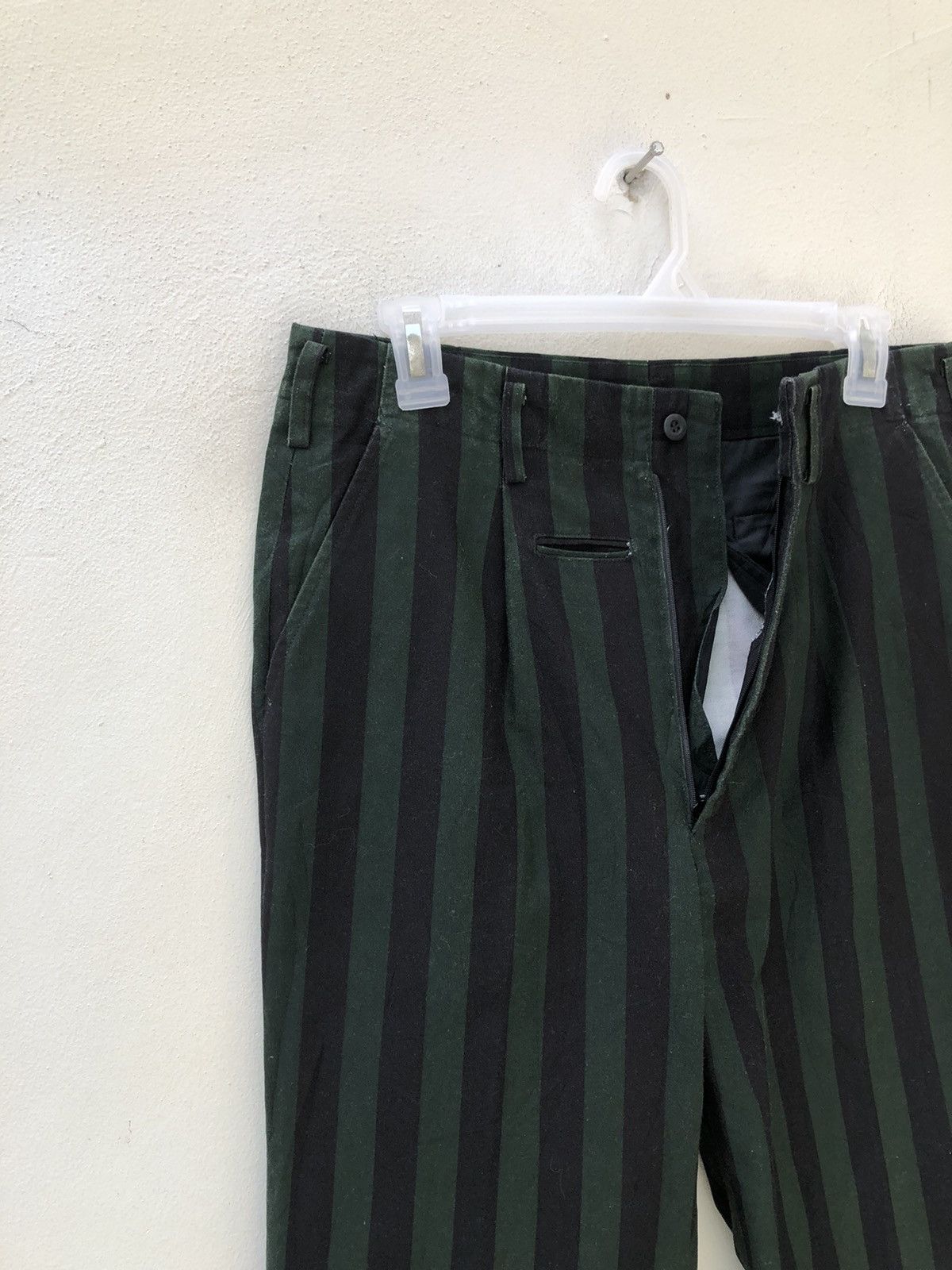 Michiko Koshino Vintage 90s Michiko Koshino Japan Border Stripe Trouser Pant Size US 30 / EU 46 - 10 Thumbnail