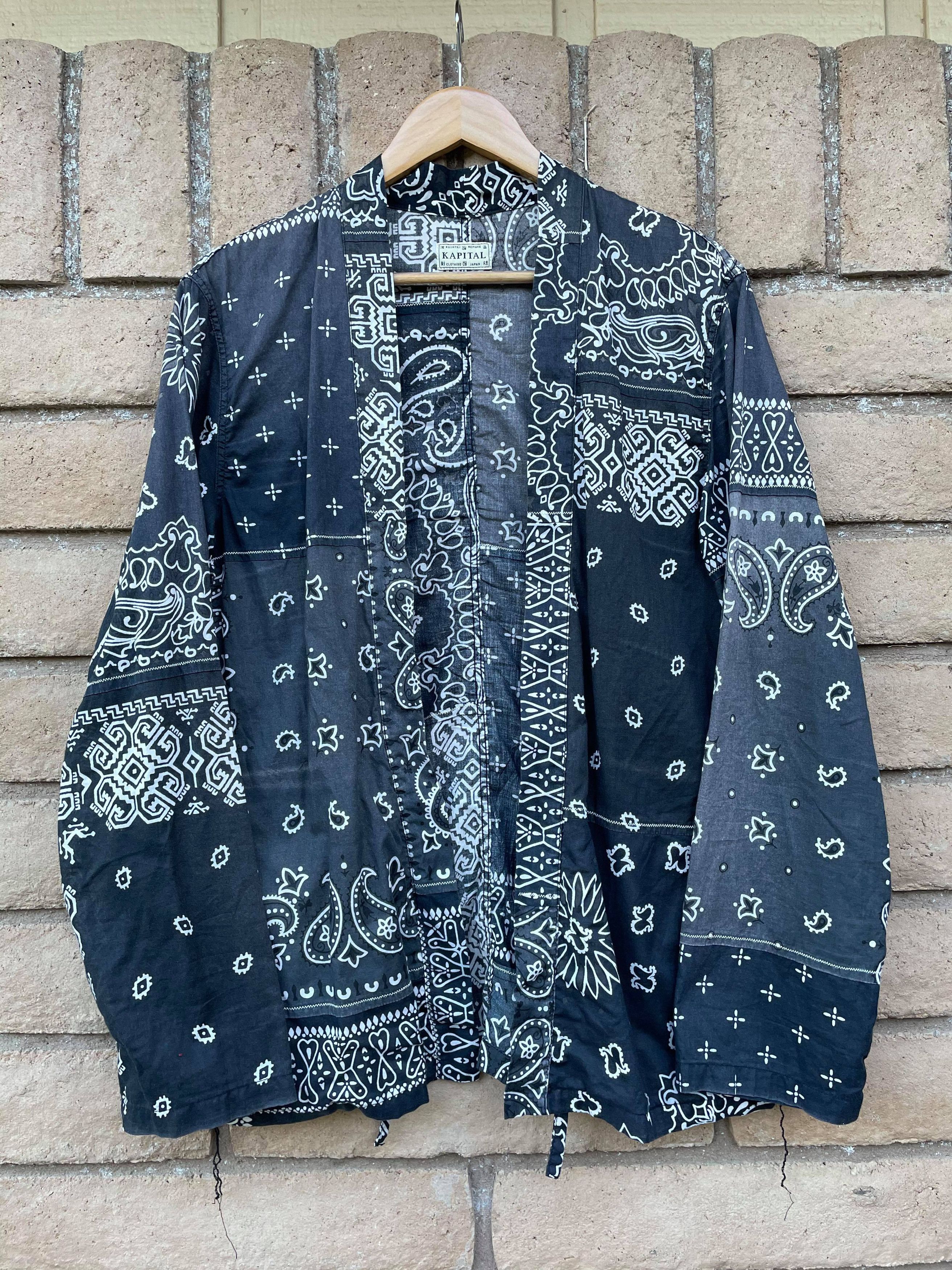 【KAPITAL KOUNTRY】ウールタータンチェックKAKASHIシャツ L Kapital Hickoree Kakashi Shirt, Blue – Glasswing
