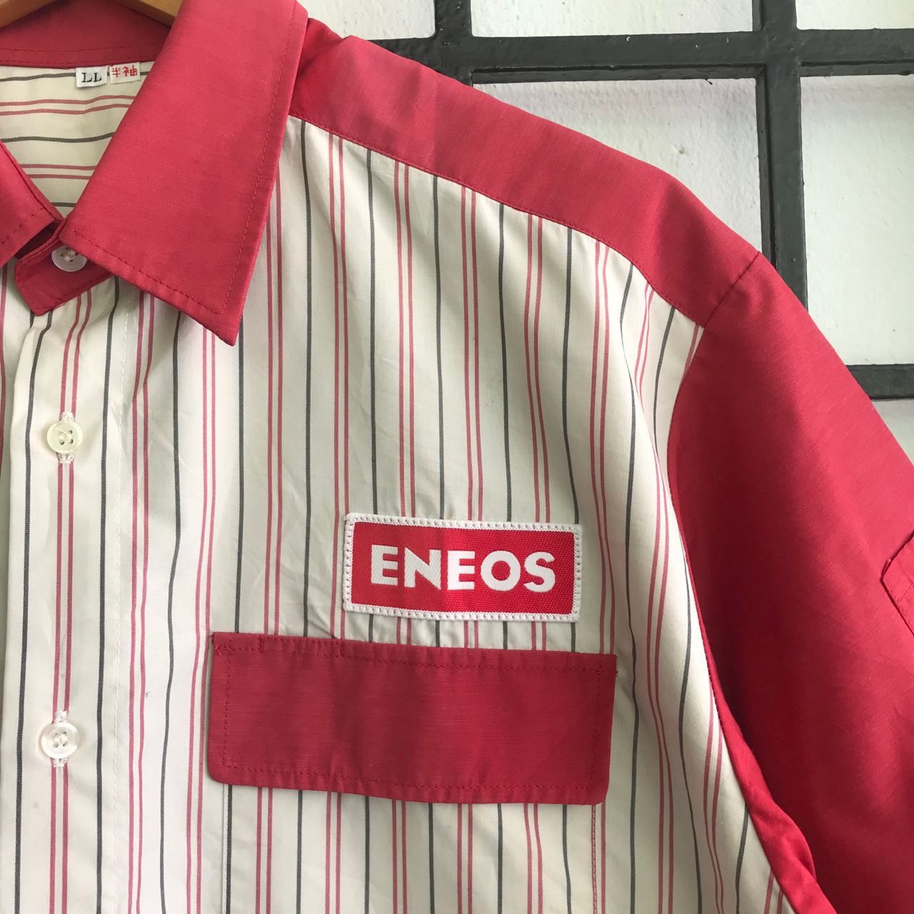 Japanese Brand × Uniform Wares 🔥90's Vintage Initial D ENEOS Workwear Button up Shirt Size US XL / EU 56 / 4 - 3 Thumbnail
