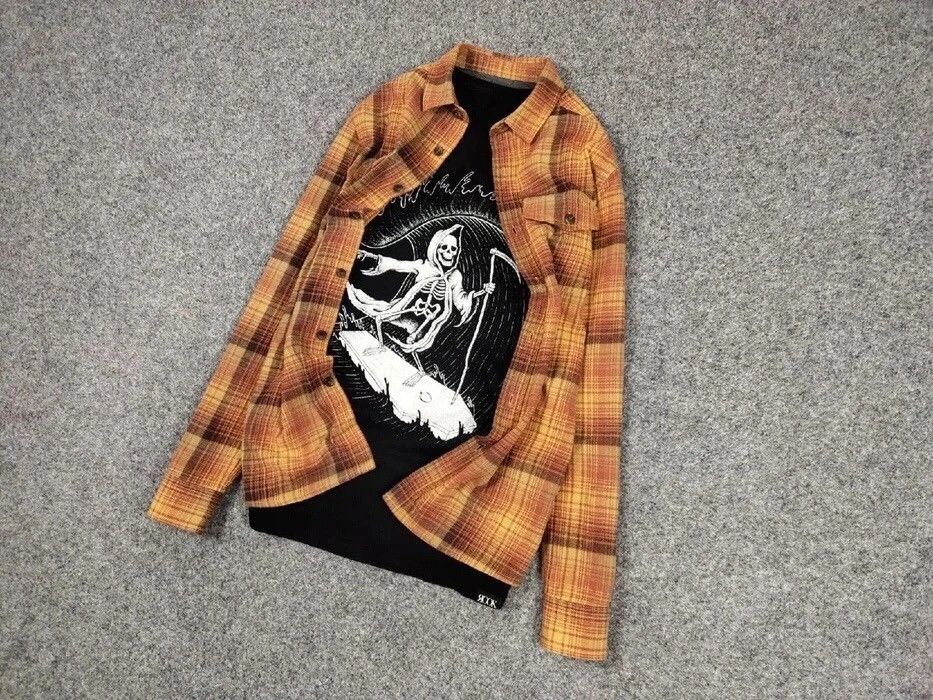 Flannel Vintage Flannel Shirt Travis Scott Style Hype Size US S / EU 44-46 / 1 - 3 Thumbnail