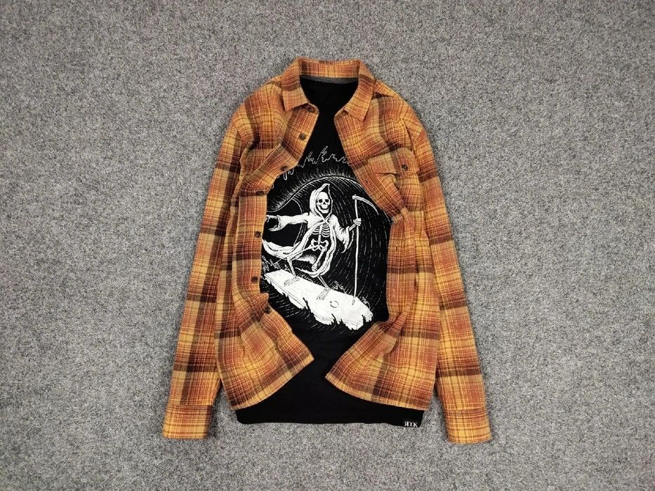 Flannel Vintage Flannel Shirt Travis Scott Style Hype Size US S / EU 44-46 / 1 - 1 Thumbnail