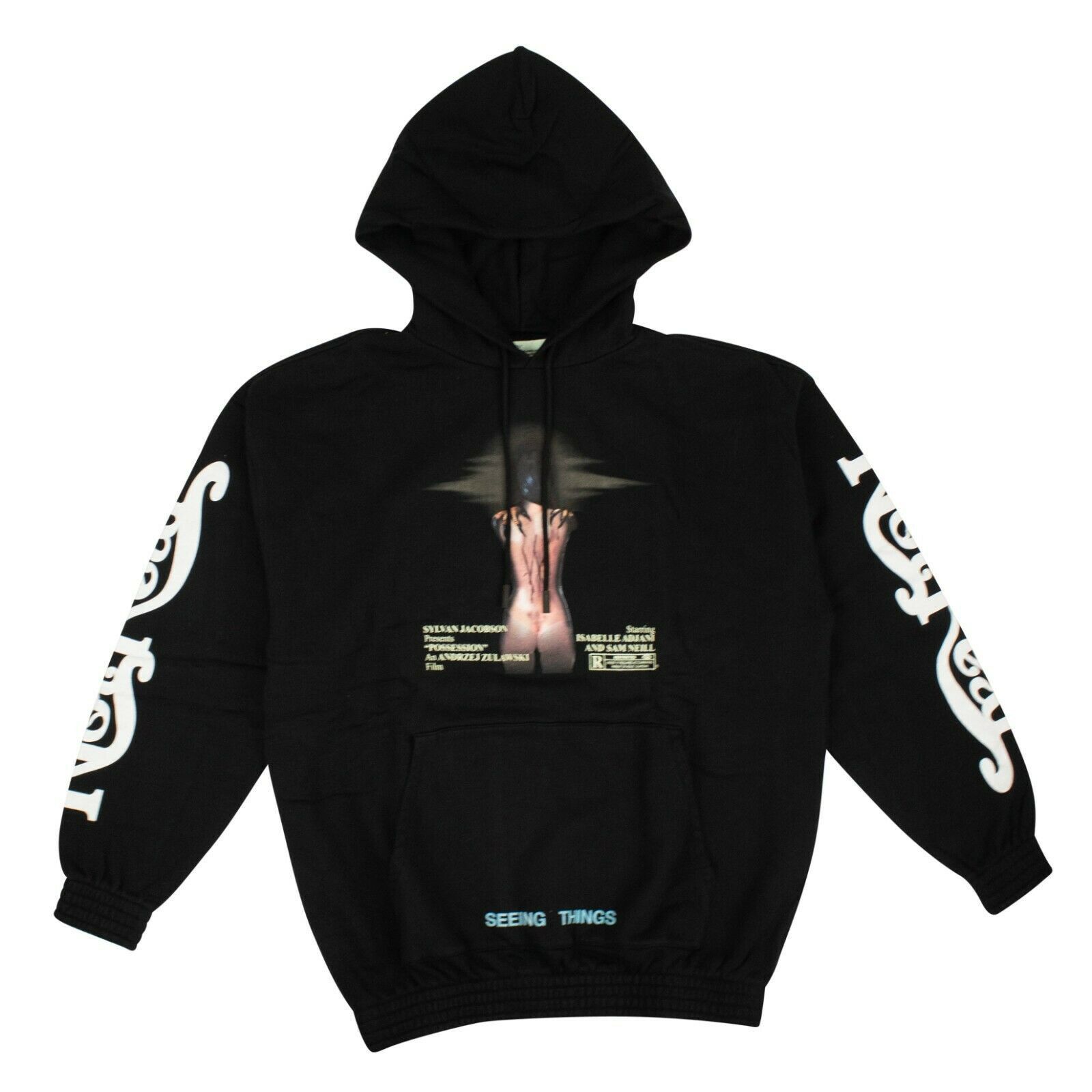 Off-White c/o VIRGIL ABLOH Black'Women Movie Over' Sweatshirt Size XS Size US XS / EU 42 / 0 - 1 Thumbnail