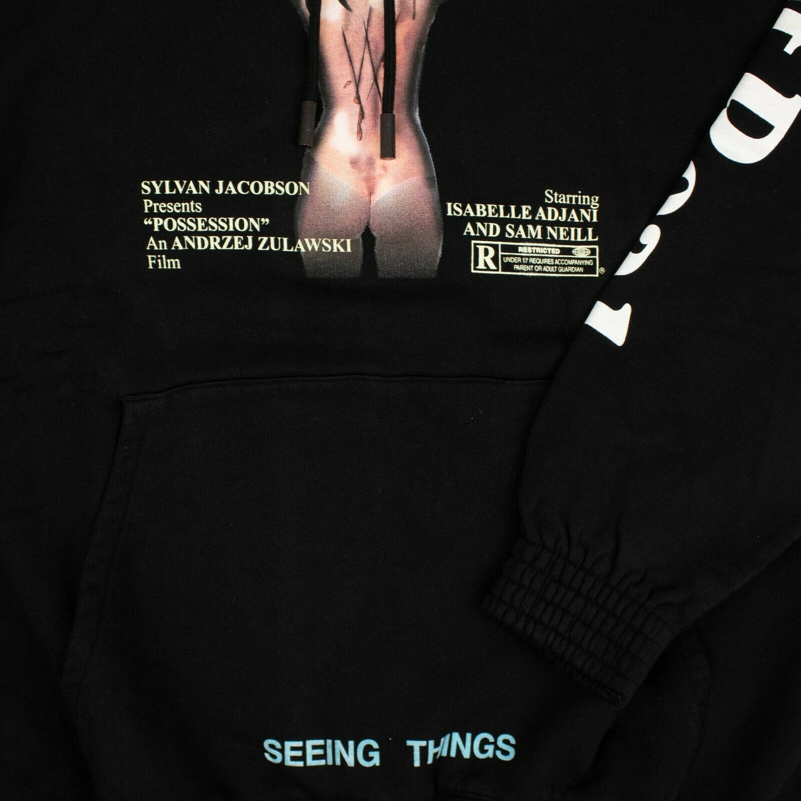Off-White c/o VIRGIL ABLOH Black'Women Movie Over' Sweatshirt Size XS Size US XS / EU 42 / 0 - 5 Thumbnail