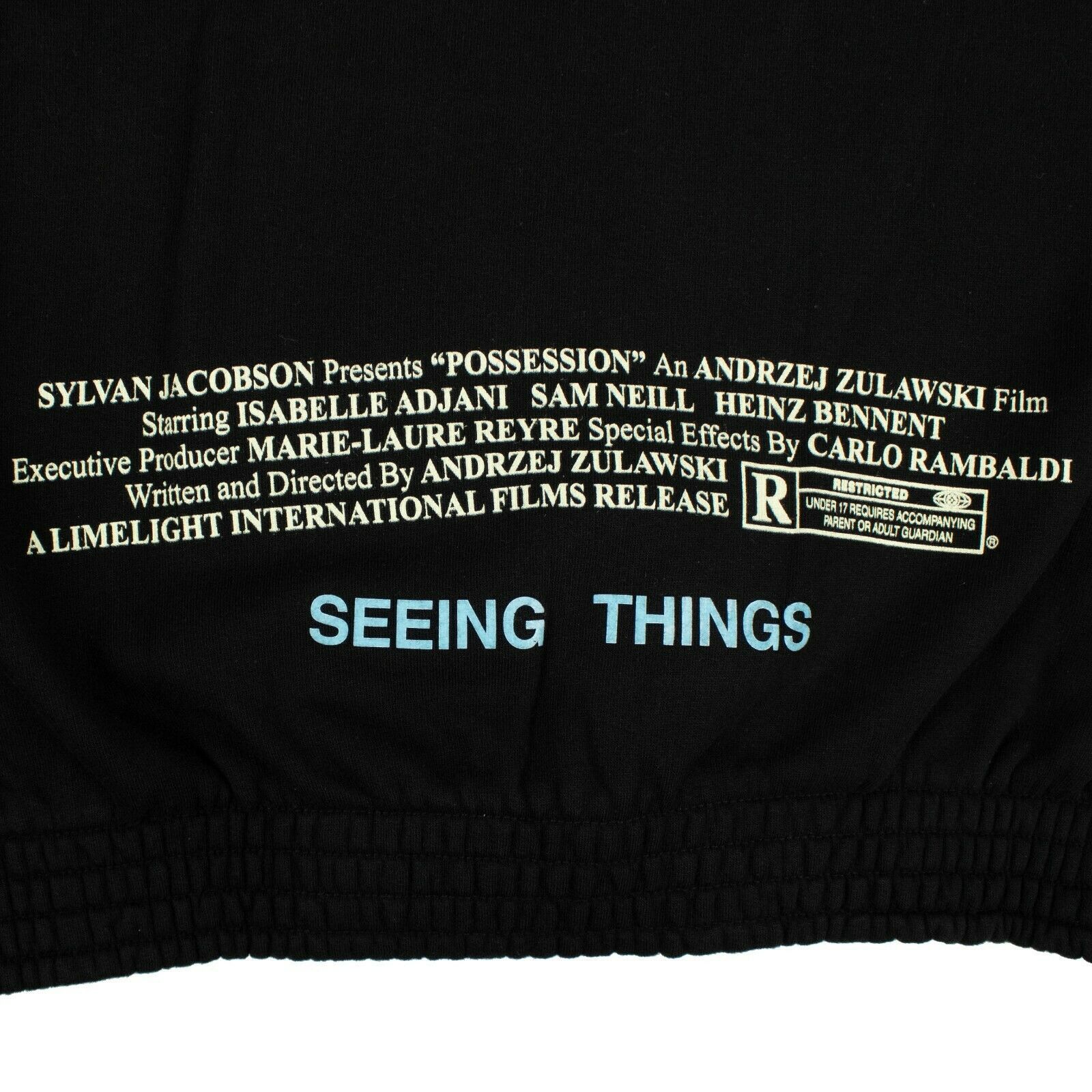 Off-White c/o VIRGIL ABLOH Black'Women Movie Over' Sweatshirt Size XS Size US XS / EU 42 / 0 - 6 Thumbnail
