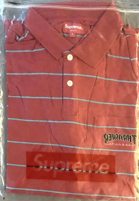 Supreme Supreme/Thrasher stripe polo shirt | Grailed