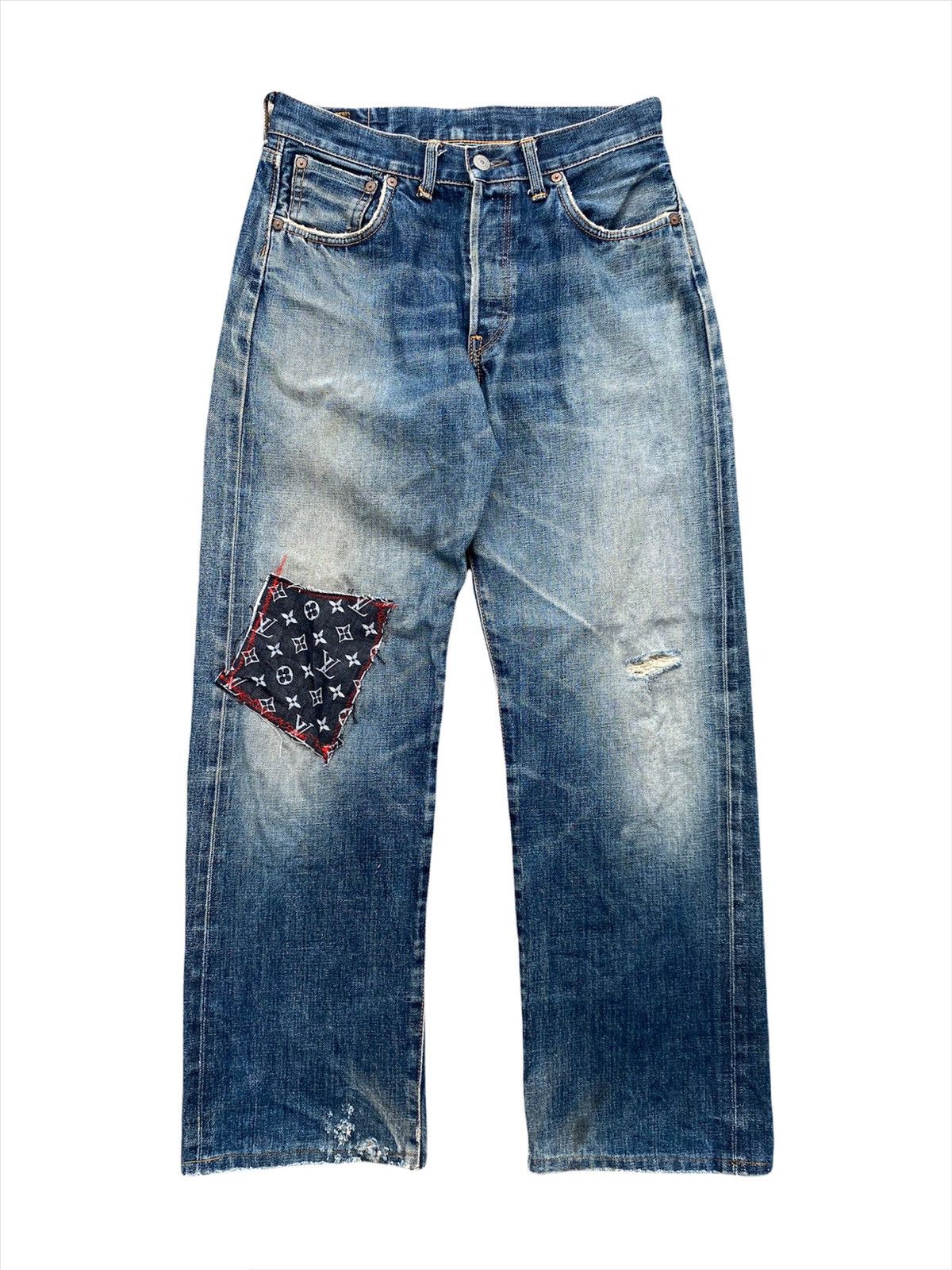 パンツ 00s EDWIN selvedge patchwork denim y2k $_12.JPG?set_id=880000500F