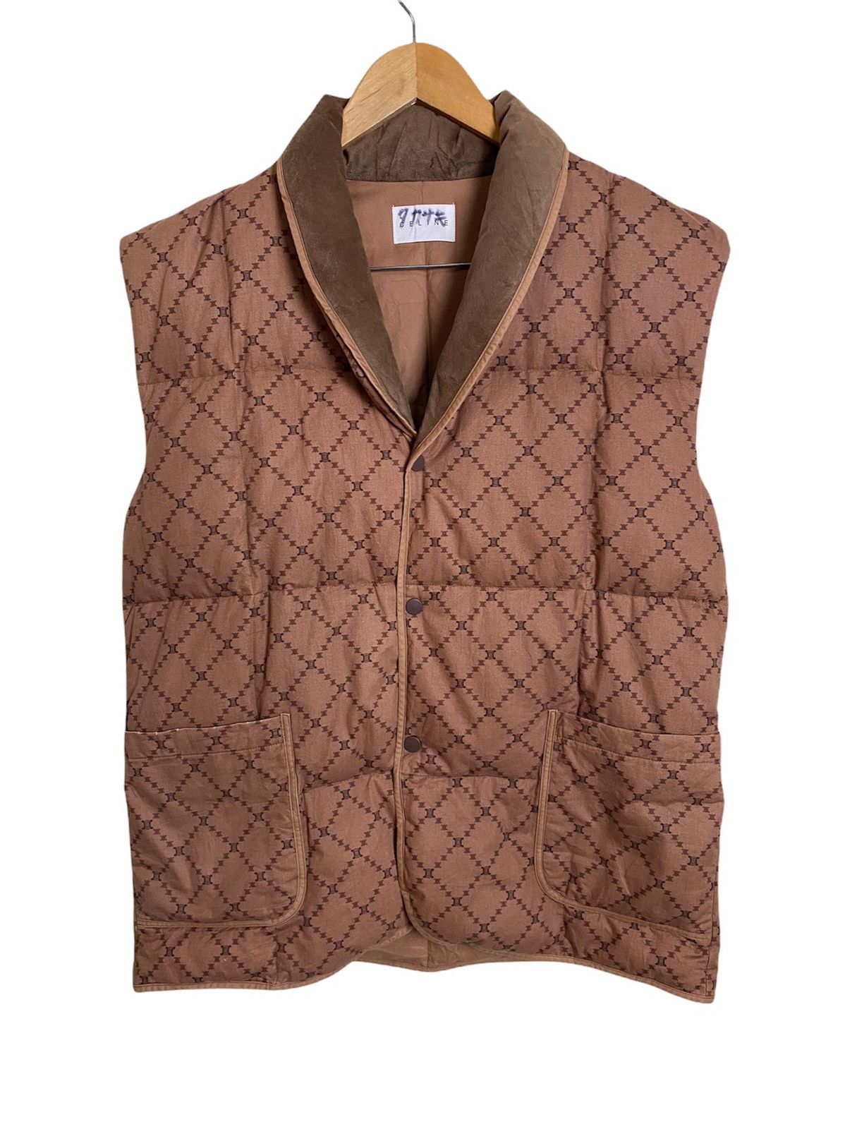 Celine Celine Monogram Quilted Vest Jacket | Grailed