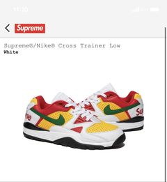 SUPREME x NIKE'S cross trainer low white green red yellow new mens size  8-12