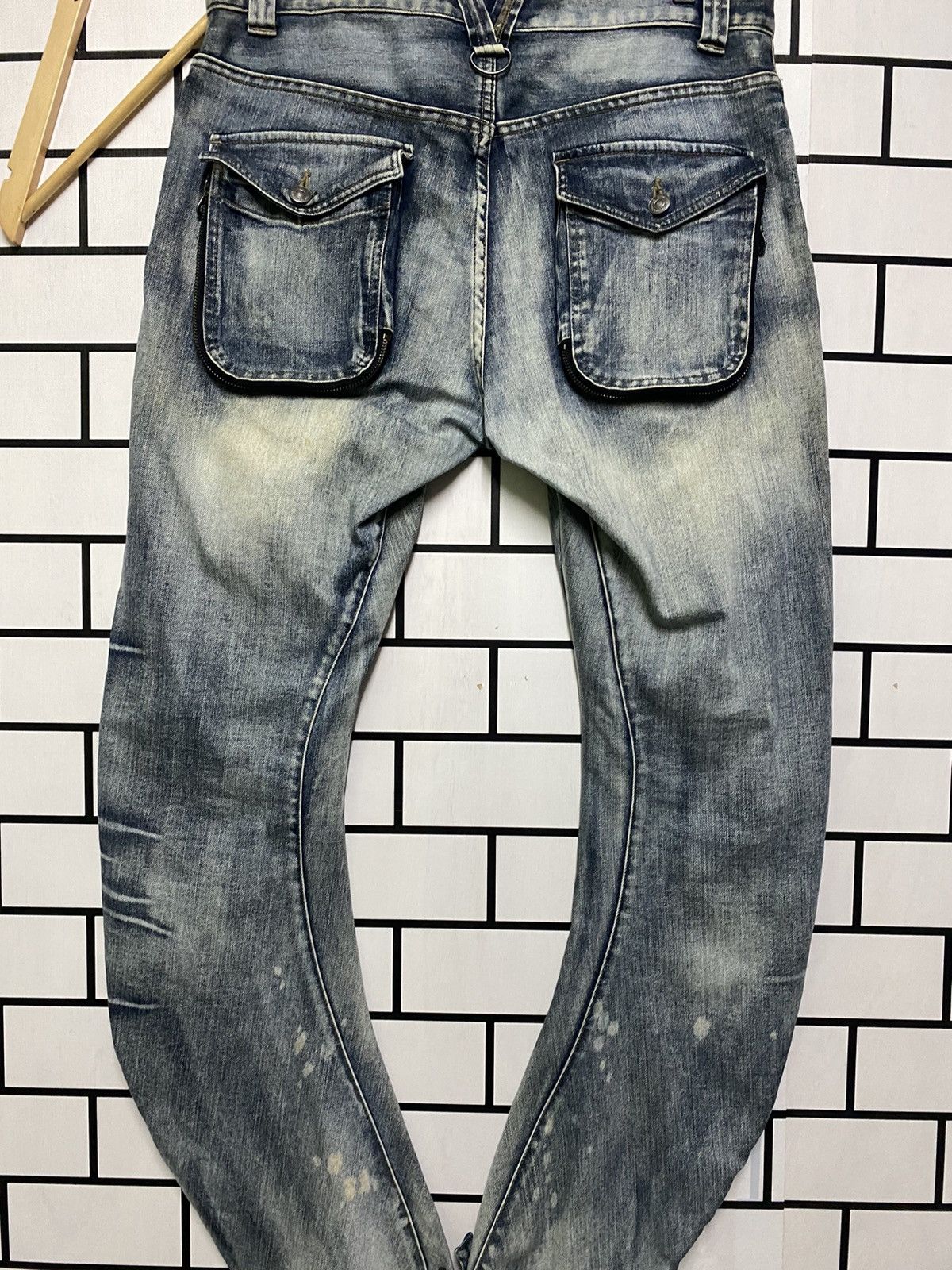 Japanese Brand × PPFM PPFM Distressed Colour Curved Jeans Size US 32 / EU 48 - 13 Thumbnail