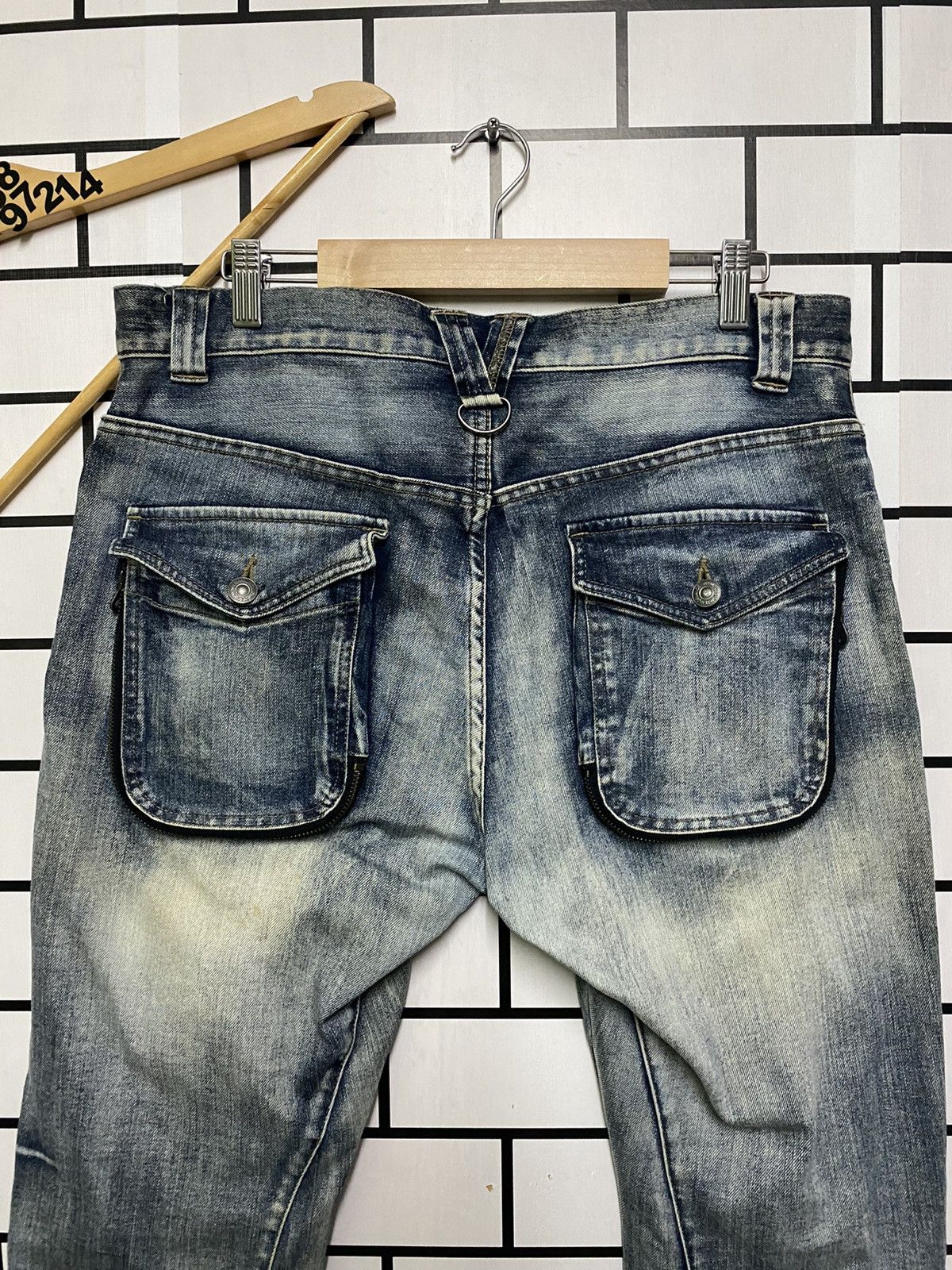 Japanese Brand × PPFM PPFM Distressed Colour Curved Jeans Size US 32 / EU 48 - 14 Thumbnail