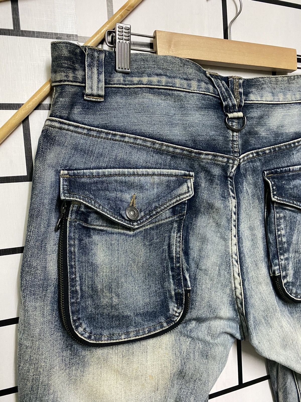 Japanese Brand × PPFM PPFM Distressed Colour Curved Jeans Size US 32 / EU 48 - 15 Thumbnail