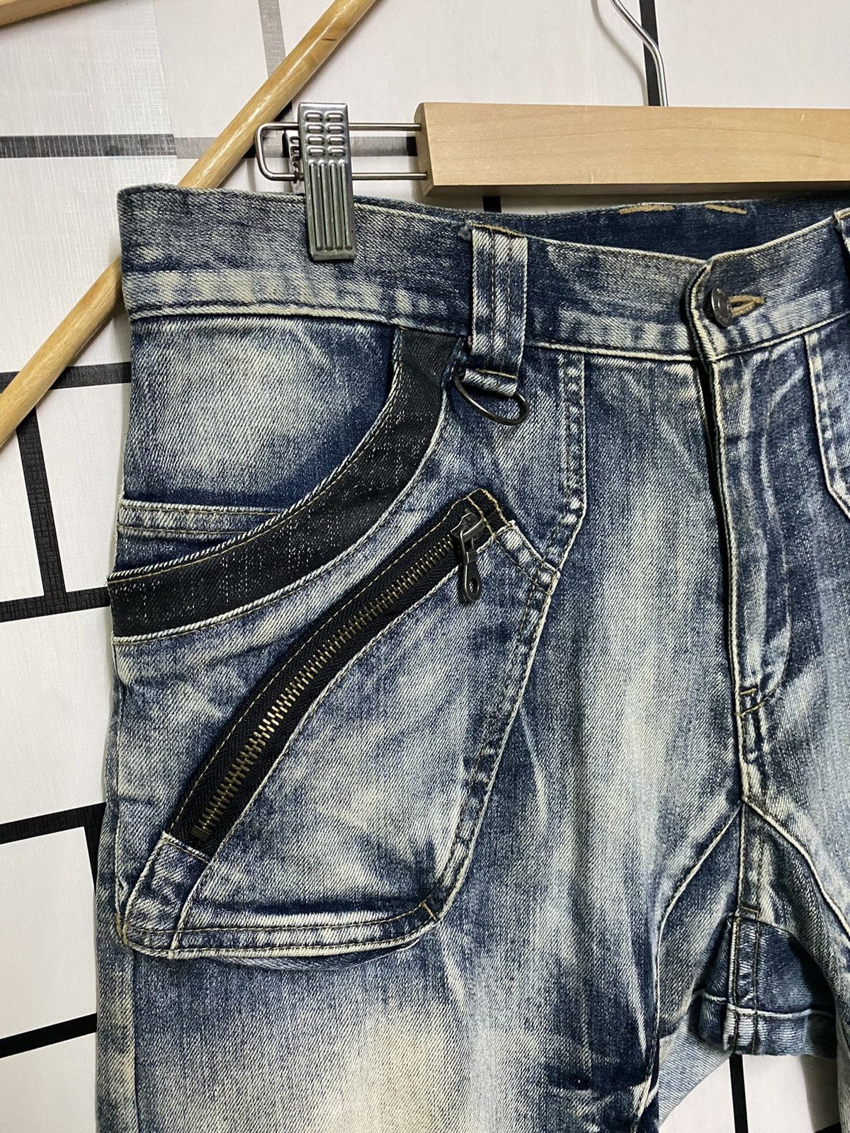 Japanese Brand × PPFM PPFM Distressed Colour Curved Jeans Size US 32 / EU 48 - 7 Thumbnail