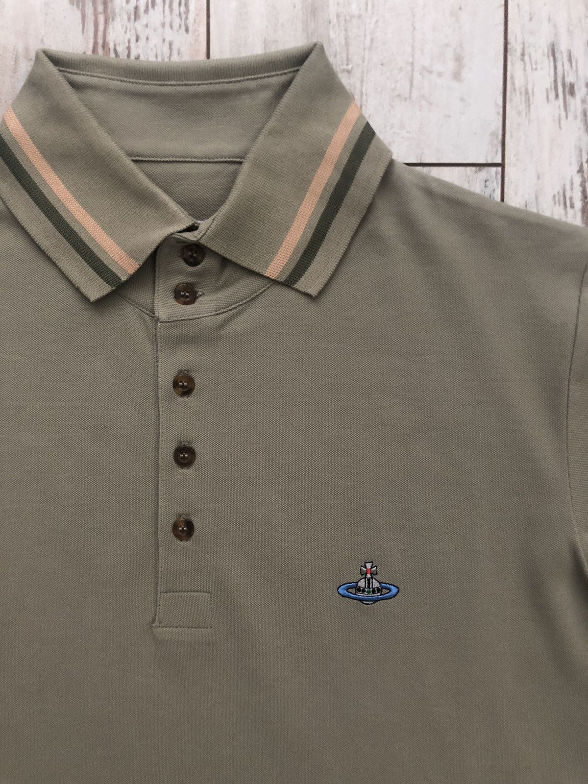 Vivienne Westwood Chest Orb Logo Krall Polo Size US L / EU 52-54 / 3 - 4 Thumbnail