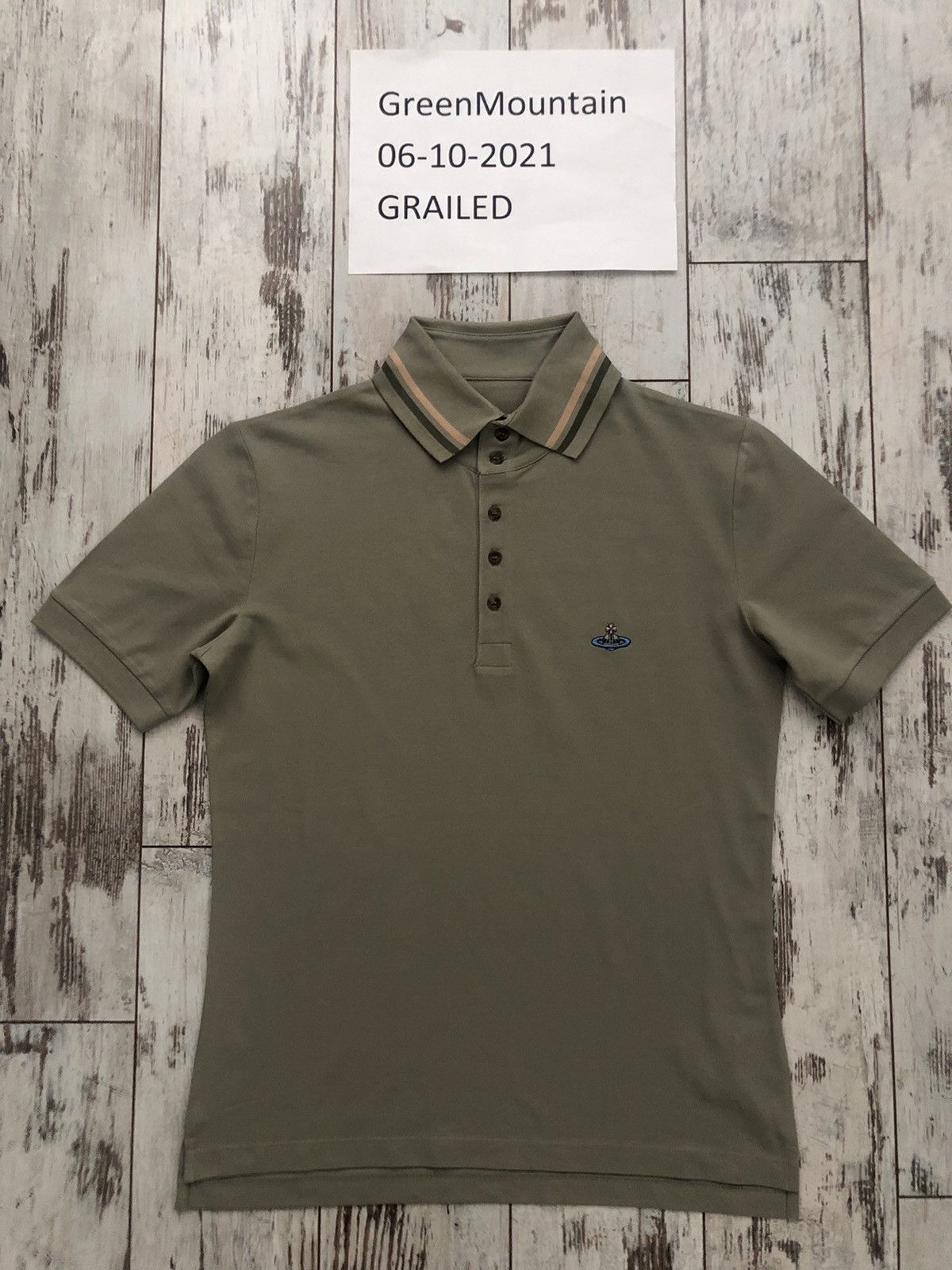 Vivienne Westwood Chest Orb Logo Krall Polo Size US L / EU 52-54 / 3 - 1 Thumbnail