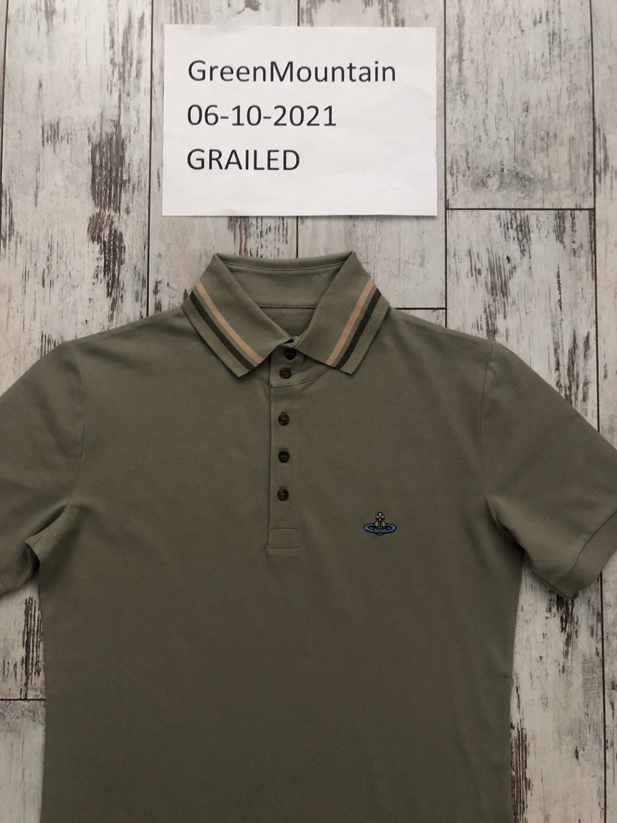 Vivienne Westwood Chest Orb Logo Krall Polo Size US L / EU 52-54 / 3 - 2 Thumbnail