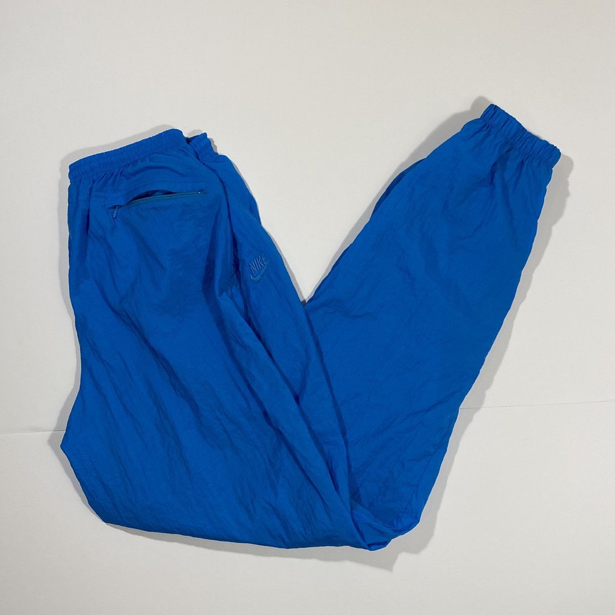 Nike × Vintage Vintage Nike Blue Track Pants Size US 28 / EU 44 - 1 Thumbnail