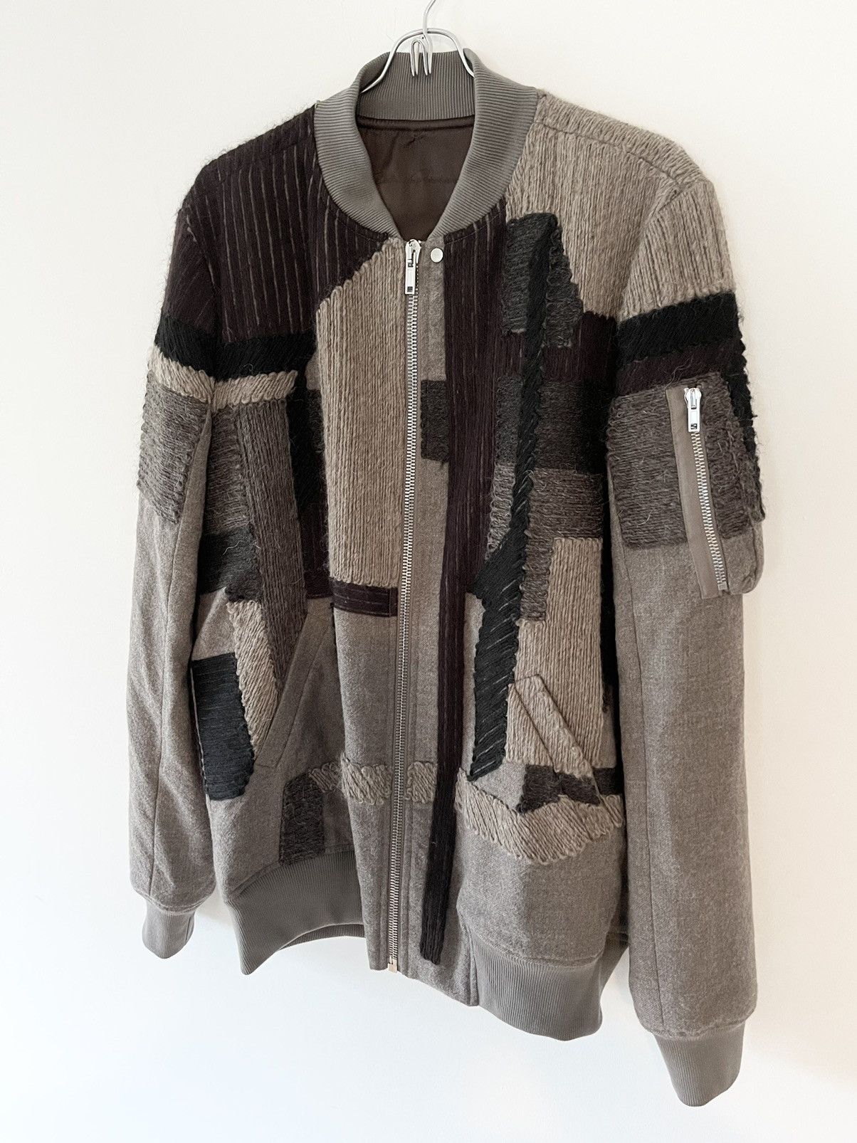 Rick Owens FW16 Mastodon Embroidered Wool Bomber Size US M / EU 48-50 / 2 - 14 Thumbnail