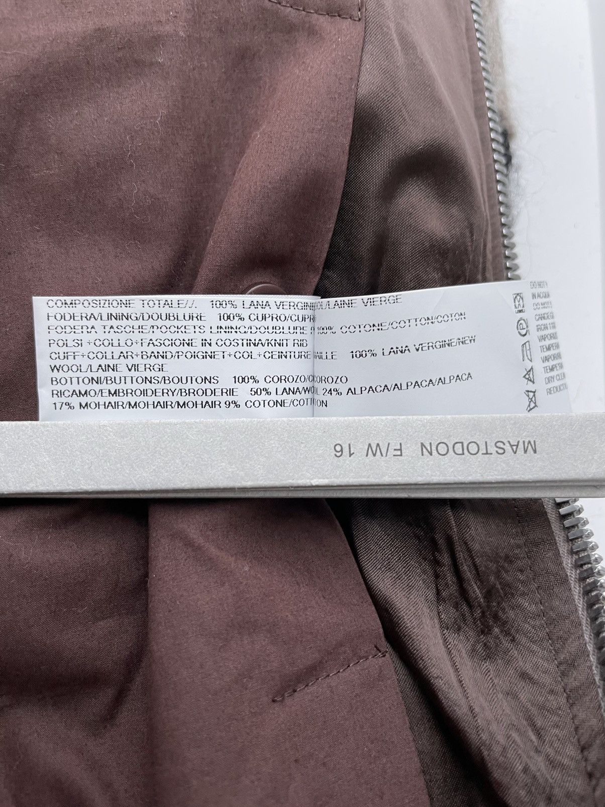Rick Owens FW16 Mastodon Embroidered Wool Bomber Size US M / EU 48-50 / 2 - 13 Thumbnail