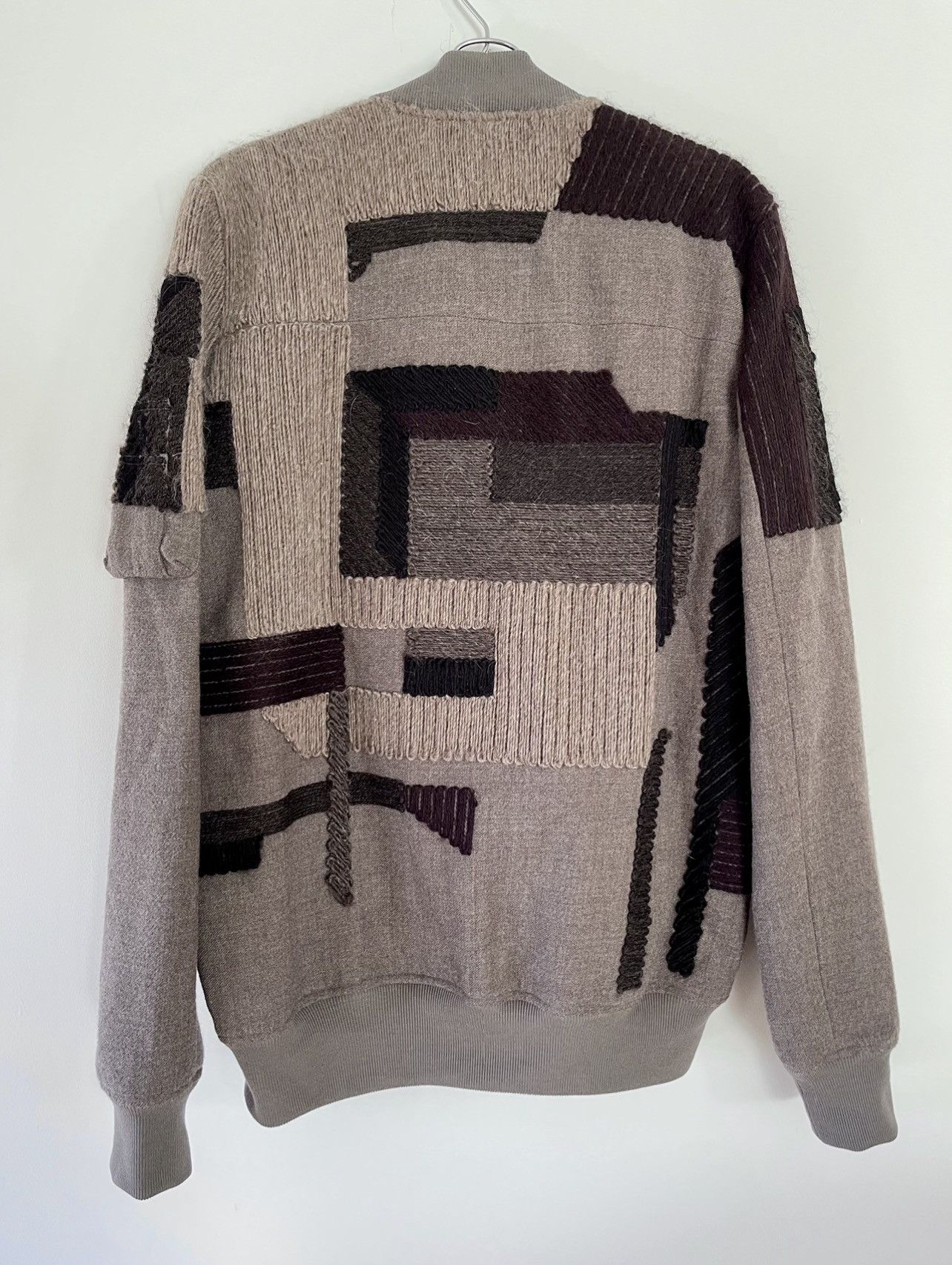 Rick Owens FW16 Mastodon Embroidered Wool Bomber Size US M / EU 48-50 / 2 - 2 Thumbnail