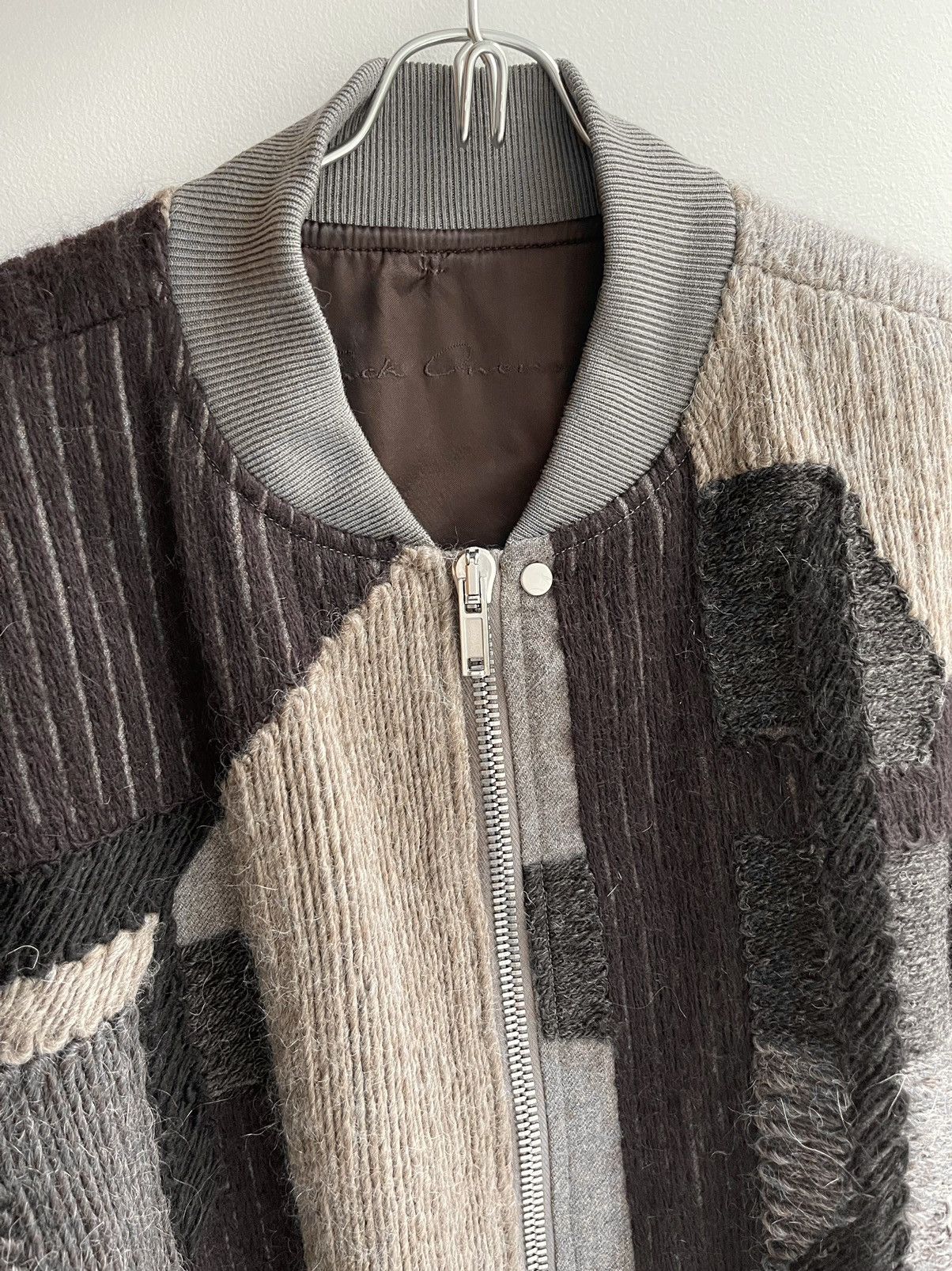 Rick Owens FW16 Mastodon Embroidered Wool Bomber Size US M / EU 48-50 / 2 - 3 Thumbnail