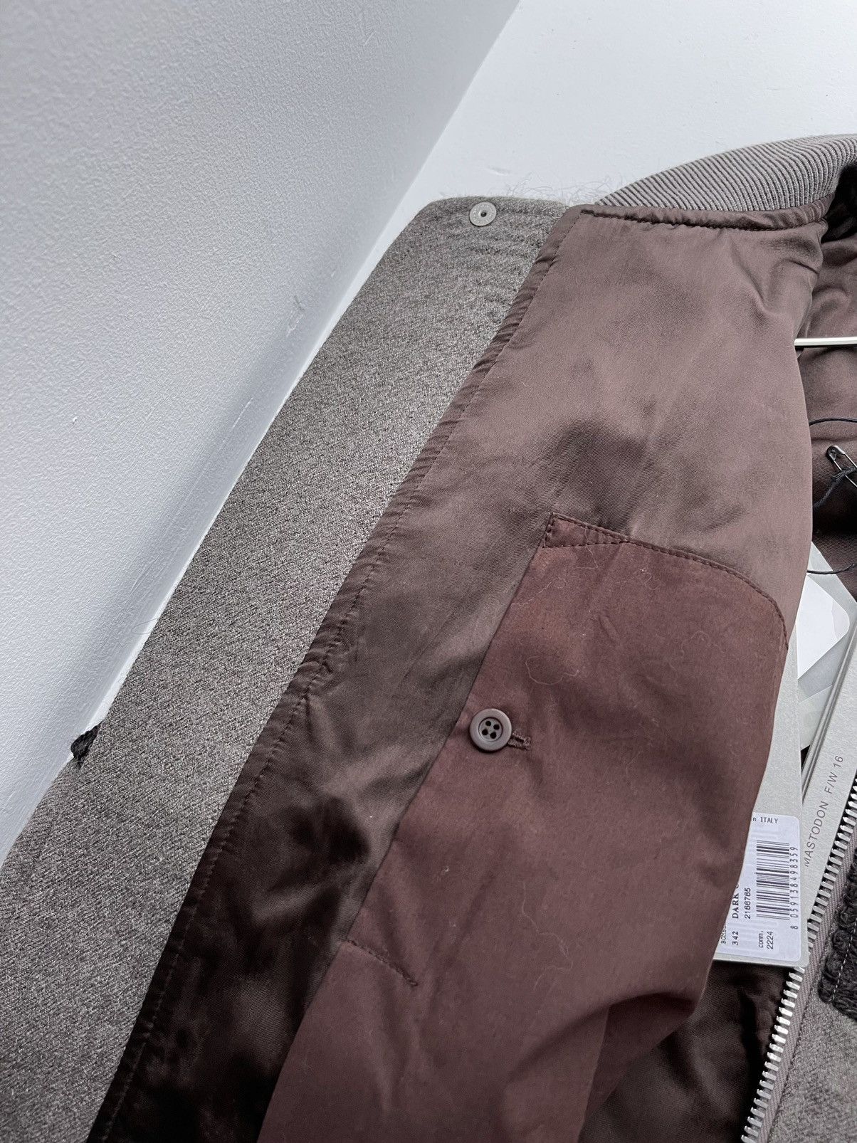 Rick Owens FW16 Mastodon Embroidered Wool Bomber Size US M / EU 48-50 / 2 - 11 Thumbnail